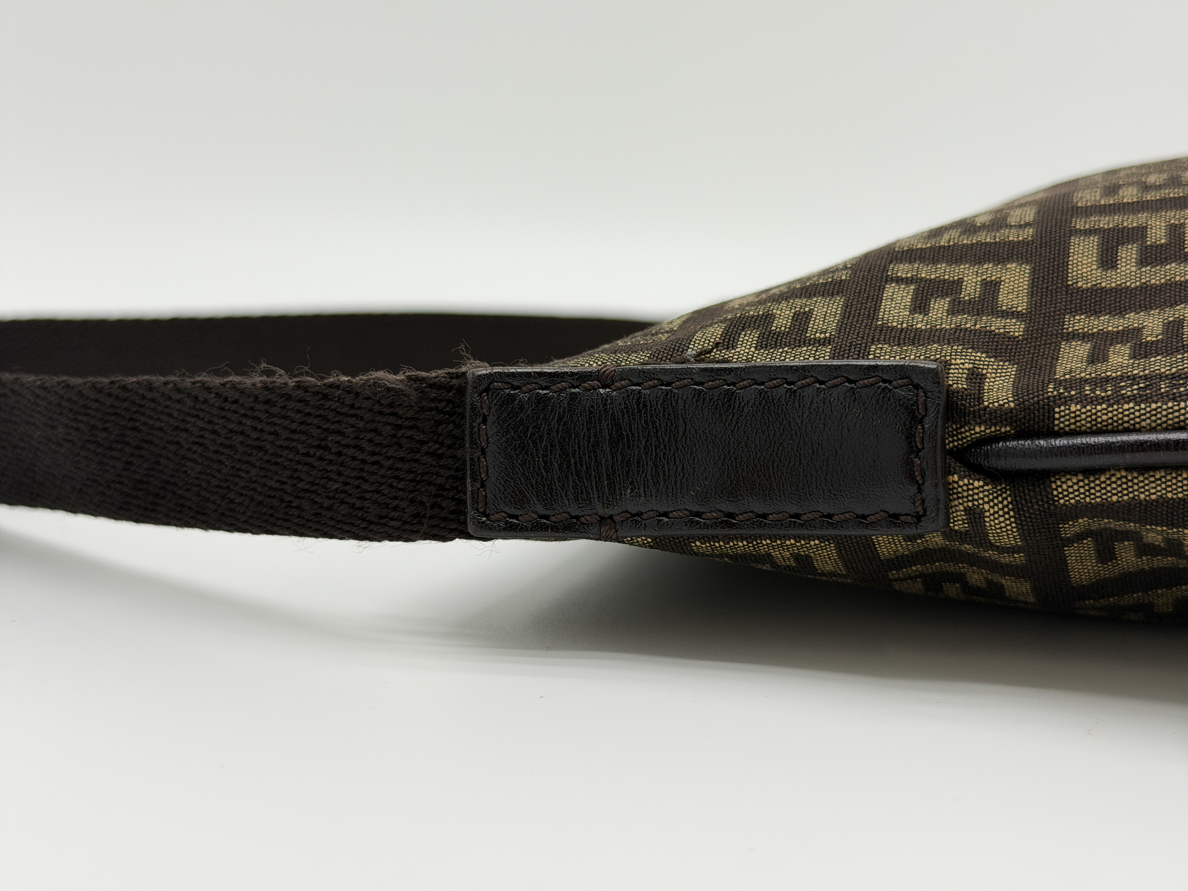 Zucca Canvas x Leather Shoulder Bag — view 6