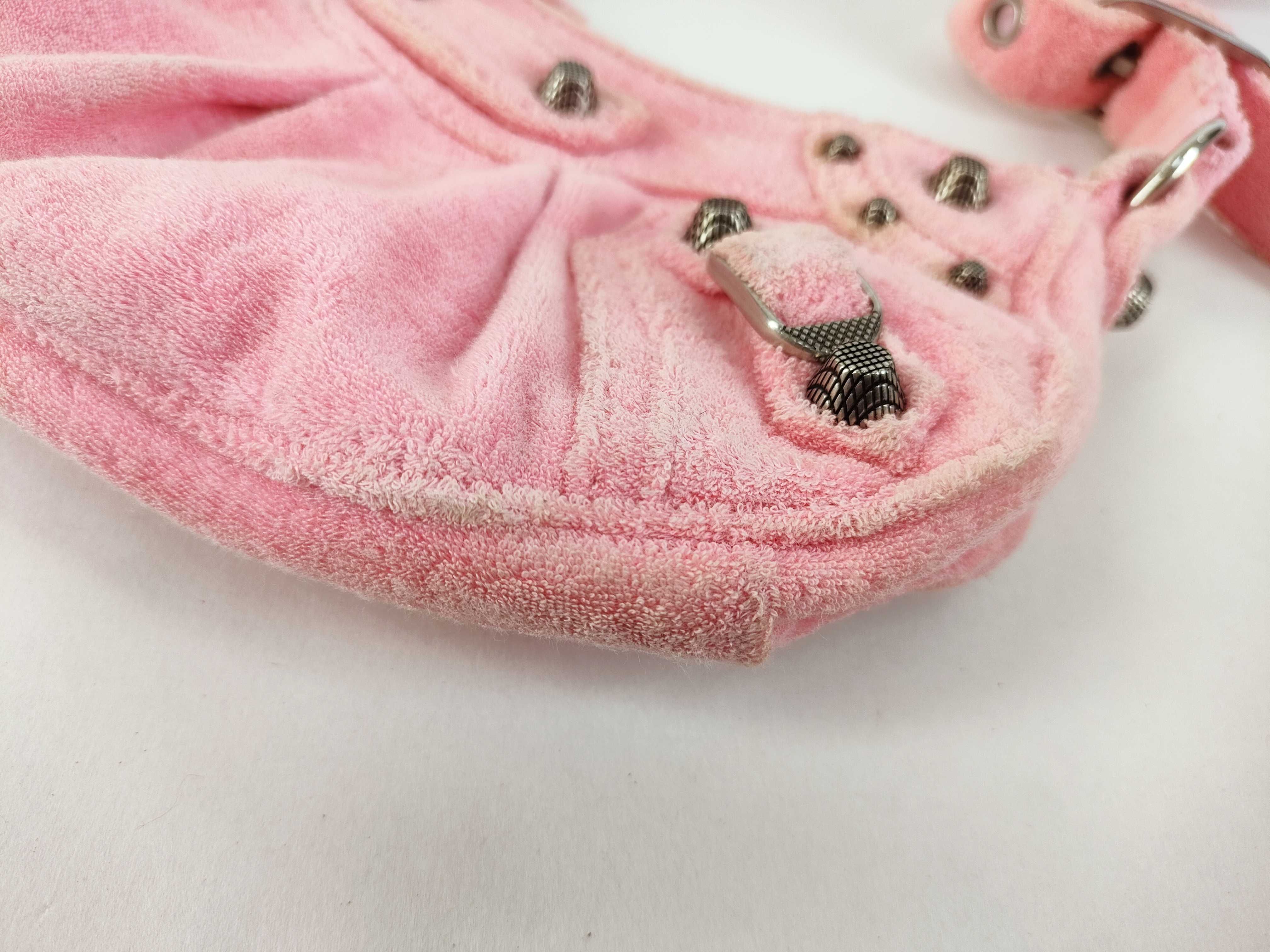 Le Cagoule Mini Pink Terry Cloth Shoulder Bag 671309.5812.O.002123 — view 6
