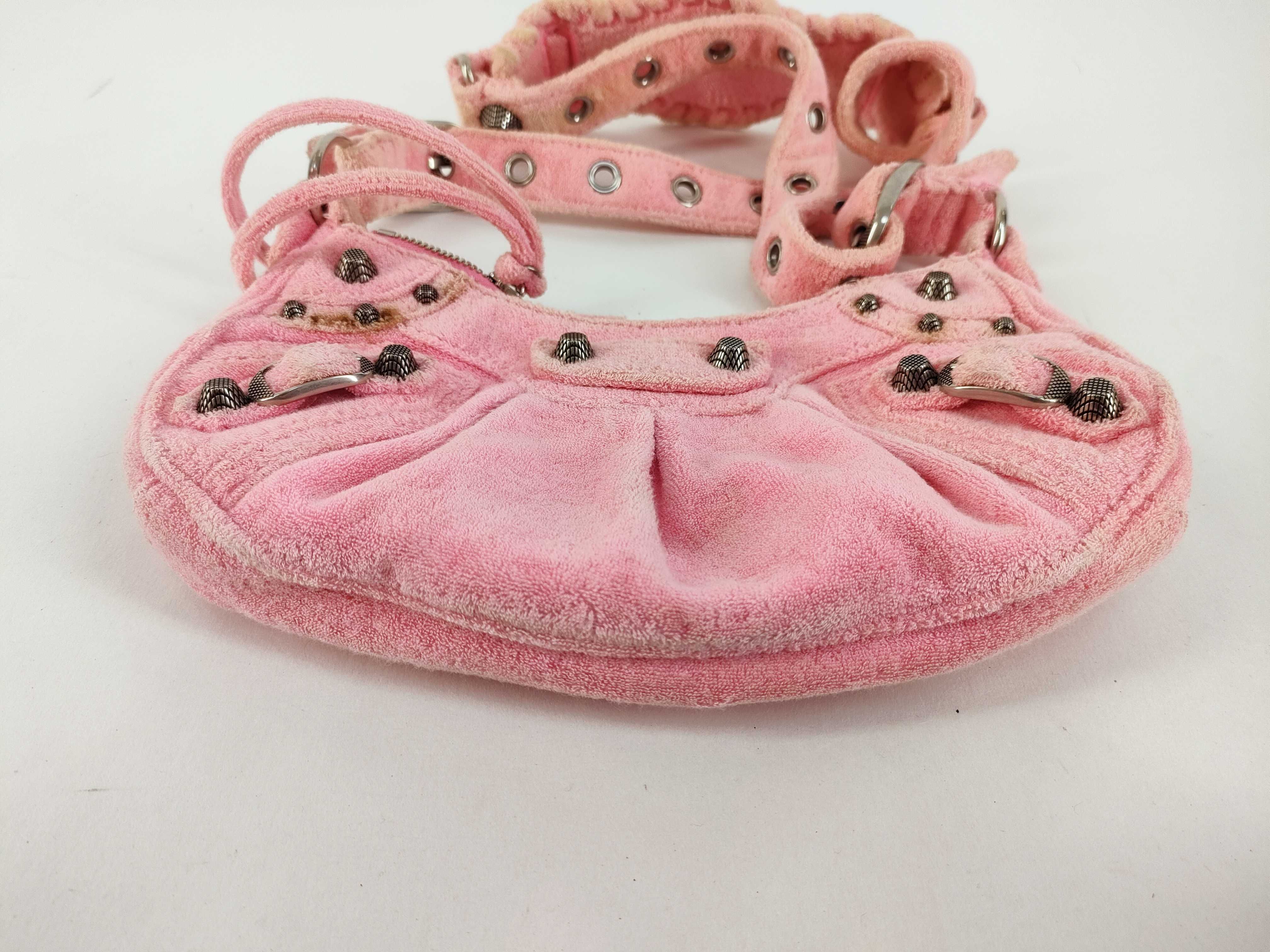 Le Cagoule Mini Pink Terry Cloth Shoulder Bag 671309.5812.O.002123 — view 7