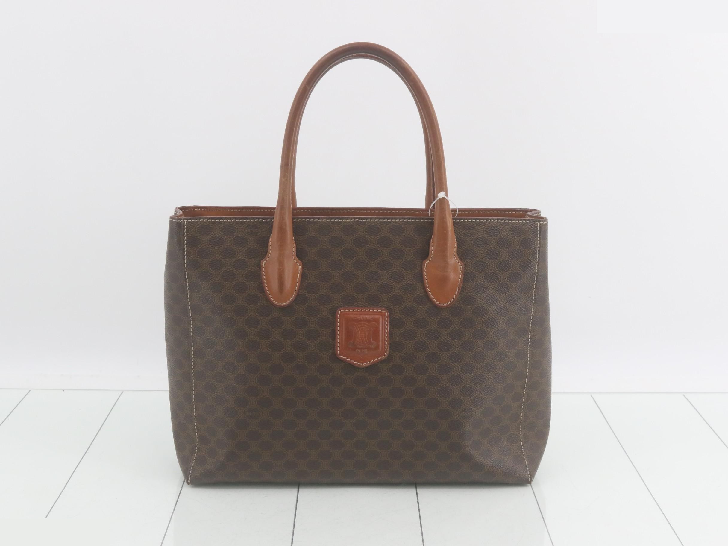 Macadam Logo Shopper Tote, Brown, 30 x 23 x 10 cm