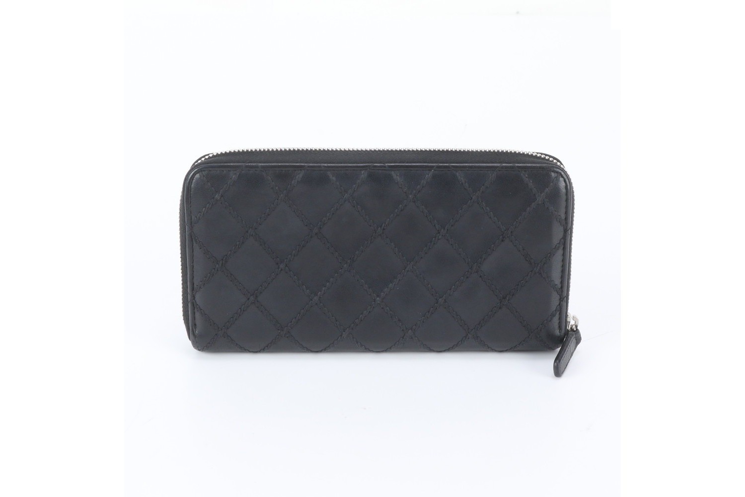 Guarantee/Serial Seal Included Wild Stitch Leather Long Wallet — view 2