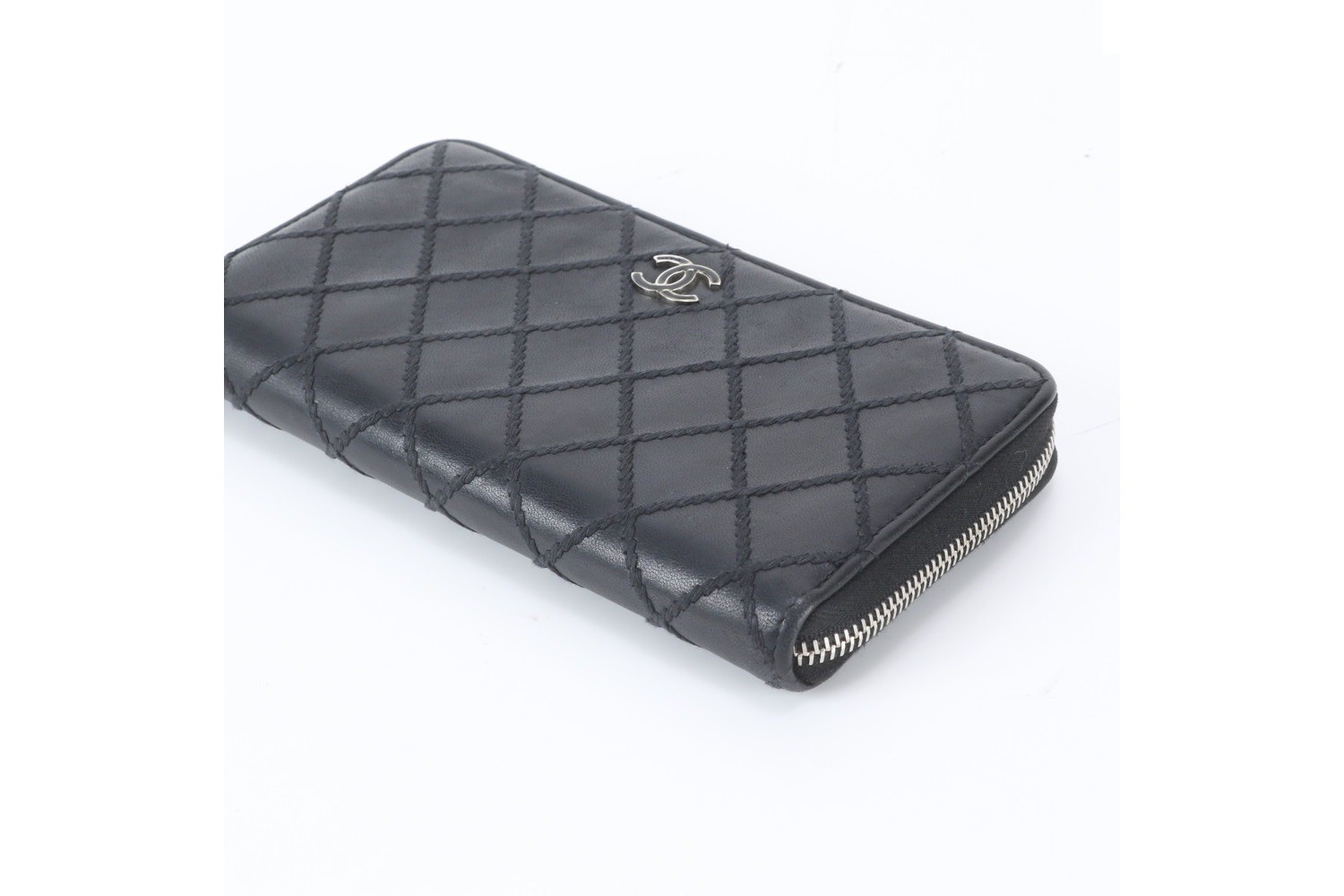 Guarantee/Serial Seal Included Wild Stitch Leather Long Wallet — view 3