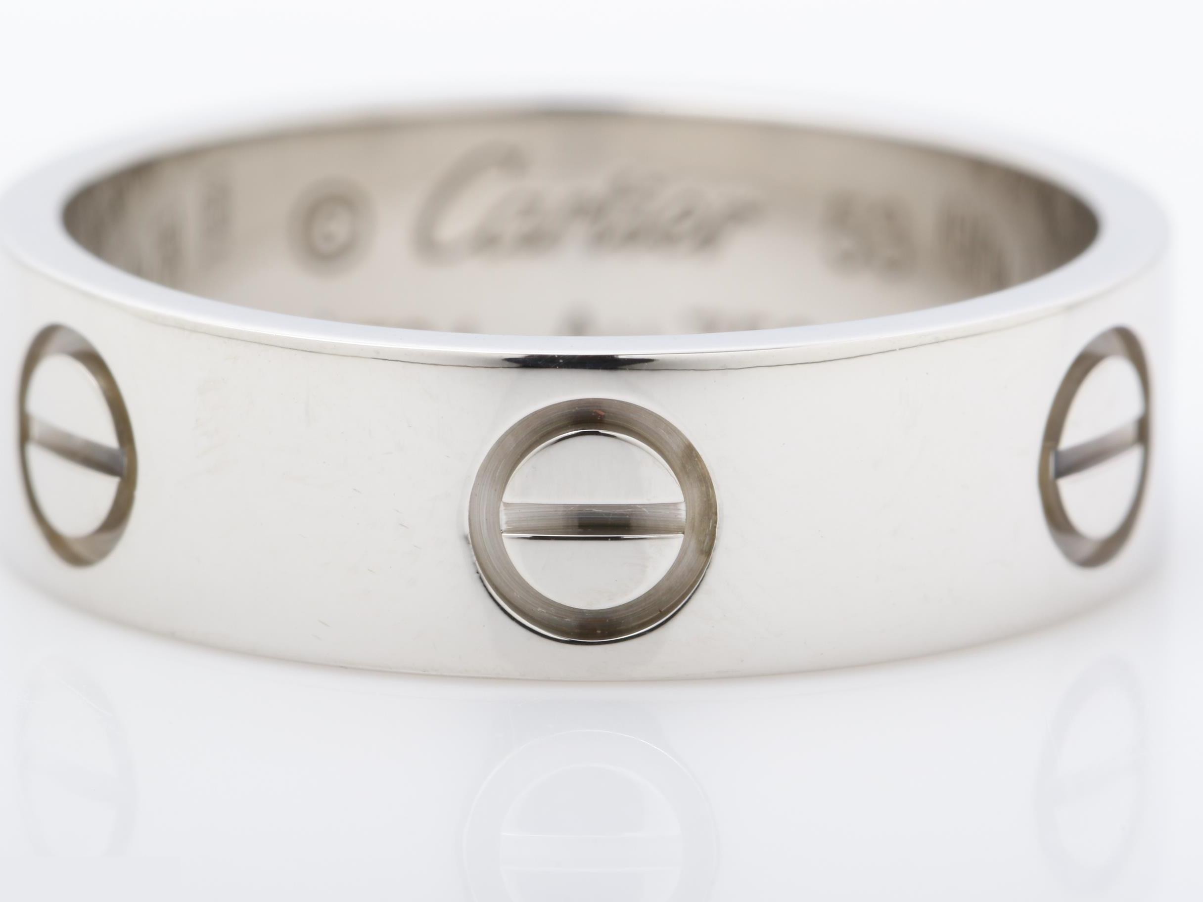 Au750WG Love Ring 53 6.0g — view 2
