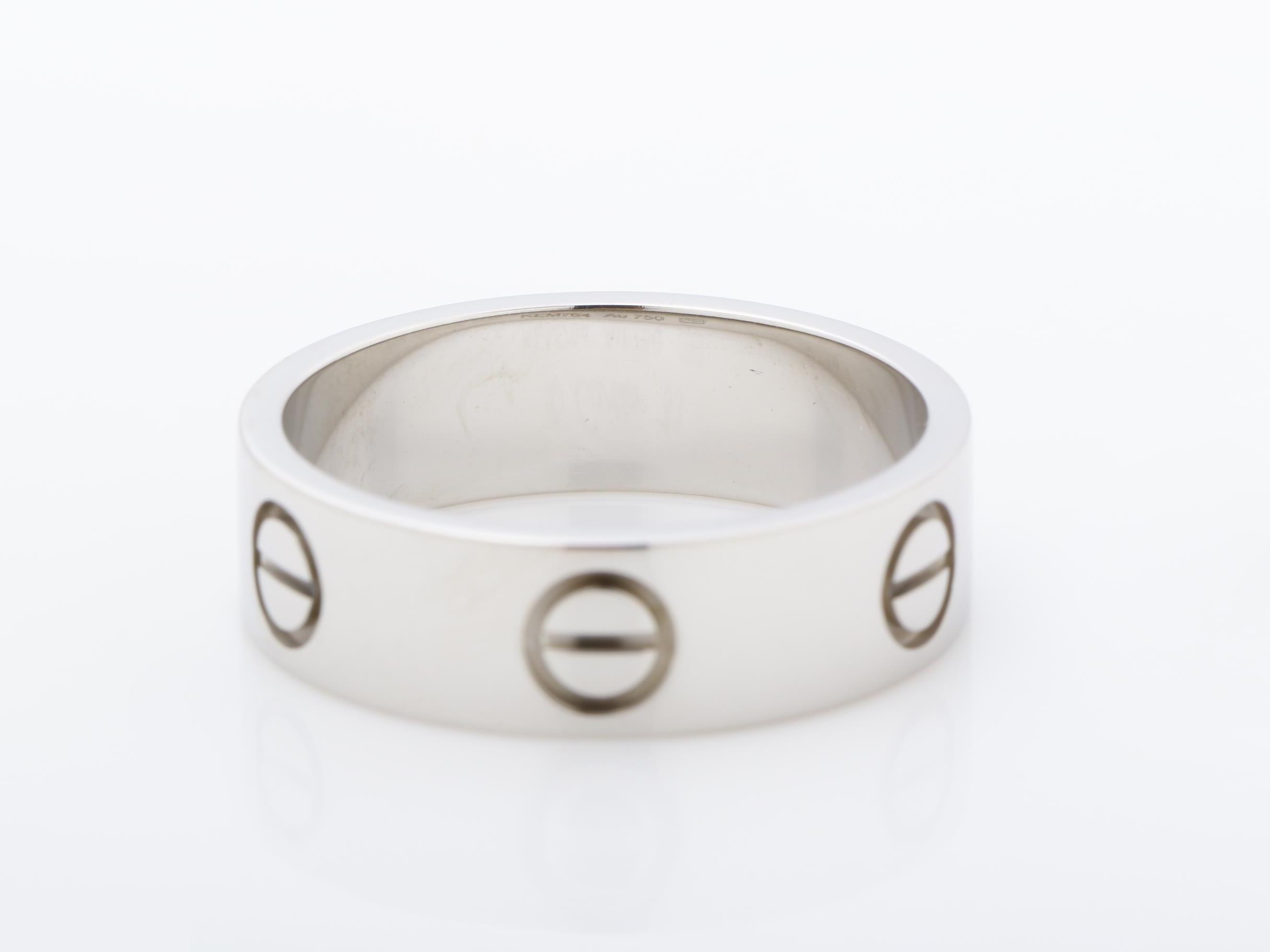 Au750WG Love Ring 53 6.0g — view 4