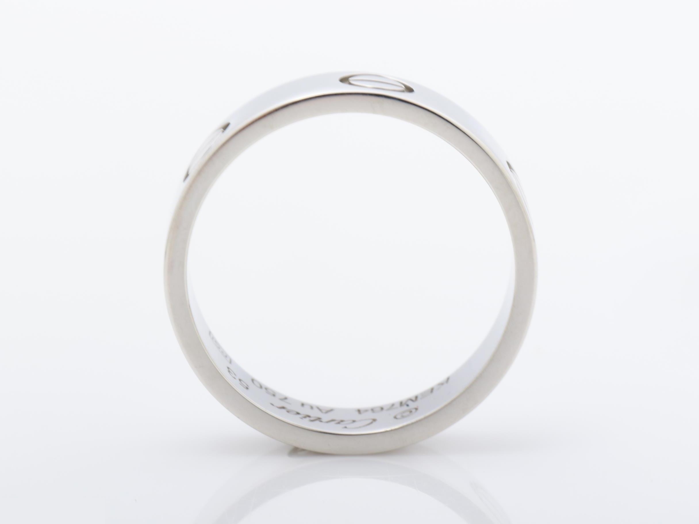 Au750WG Love Ring 53 6.0g — view 5