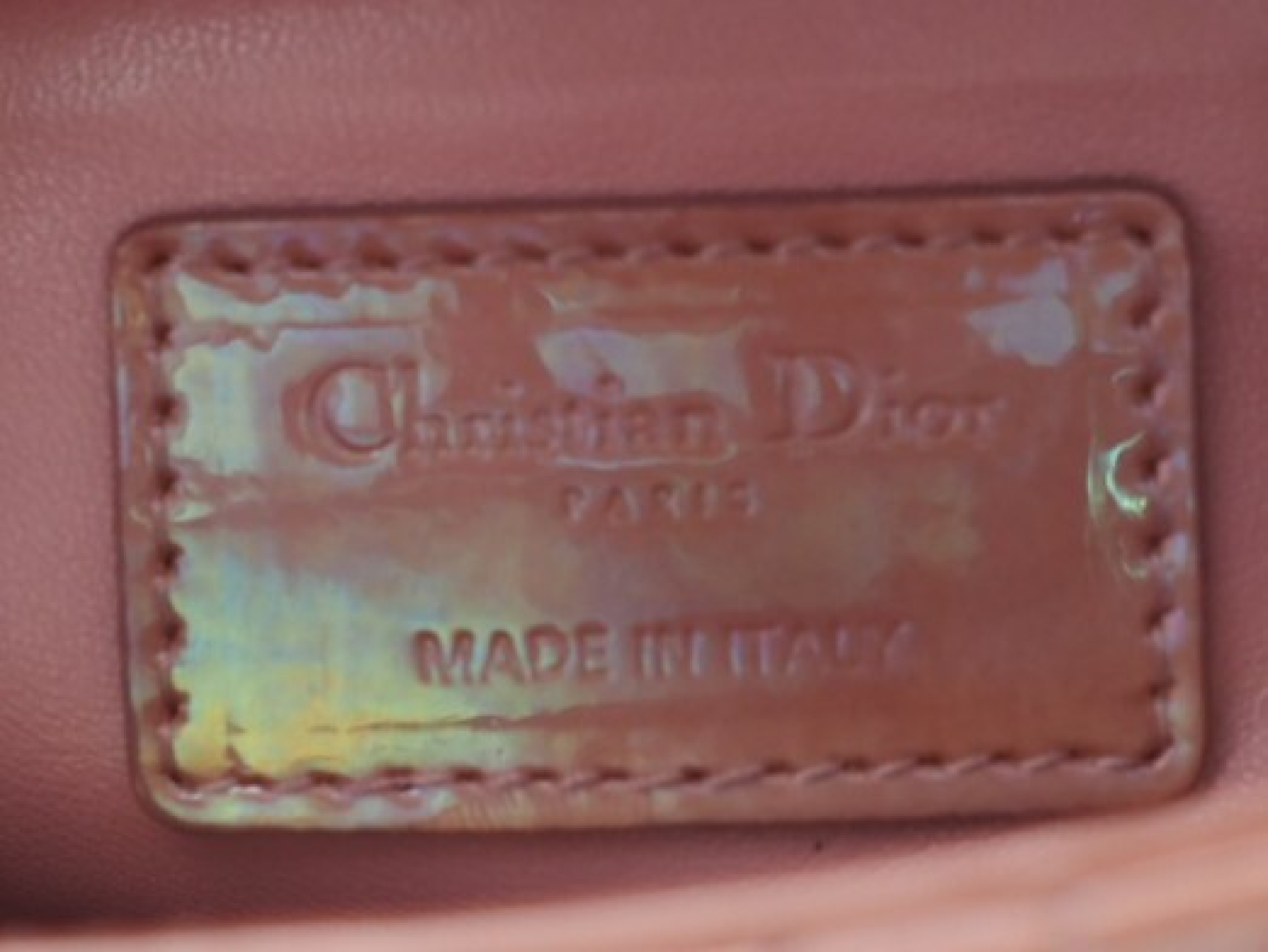 Lady Dior Cannage Patent Leather Aurora Pink 2-way Handbag — view 9