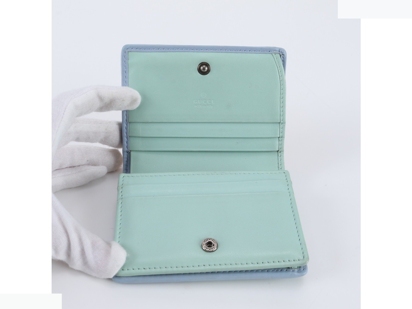 GG Marmont Pastel Multicolor 466492 Leather Bi-fold Wallet — view 5