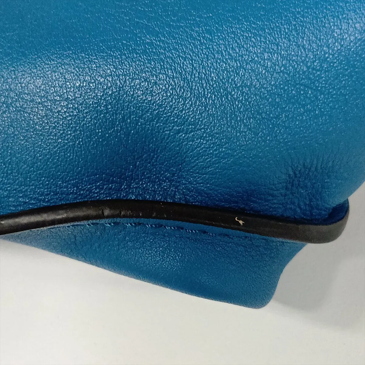 Flamenco Clutch Leather Shoulder Bag Blue — view 12