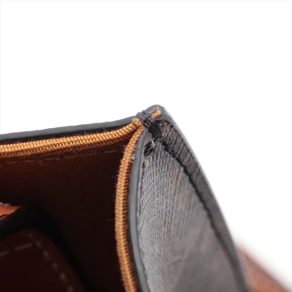 Triomphe Mini Vertical Cover PVC x Leather 2WAY Handbag Brown — view 11