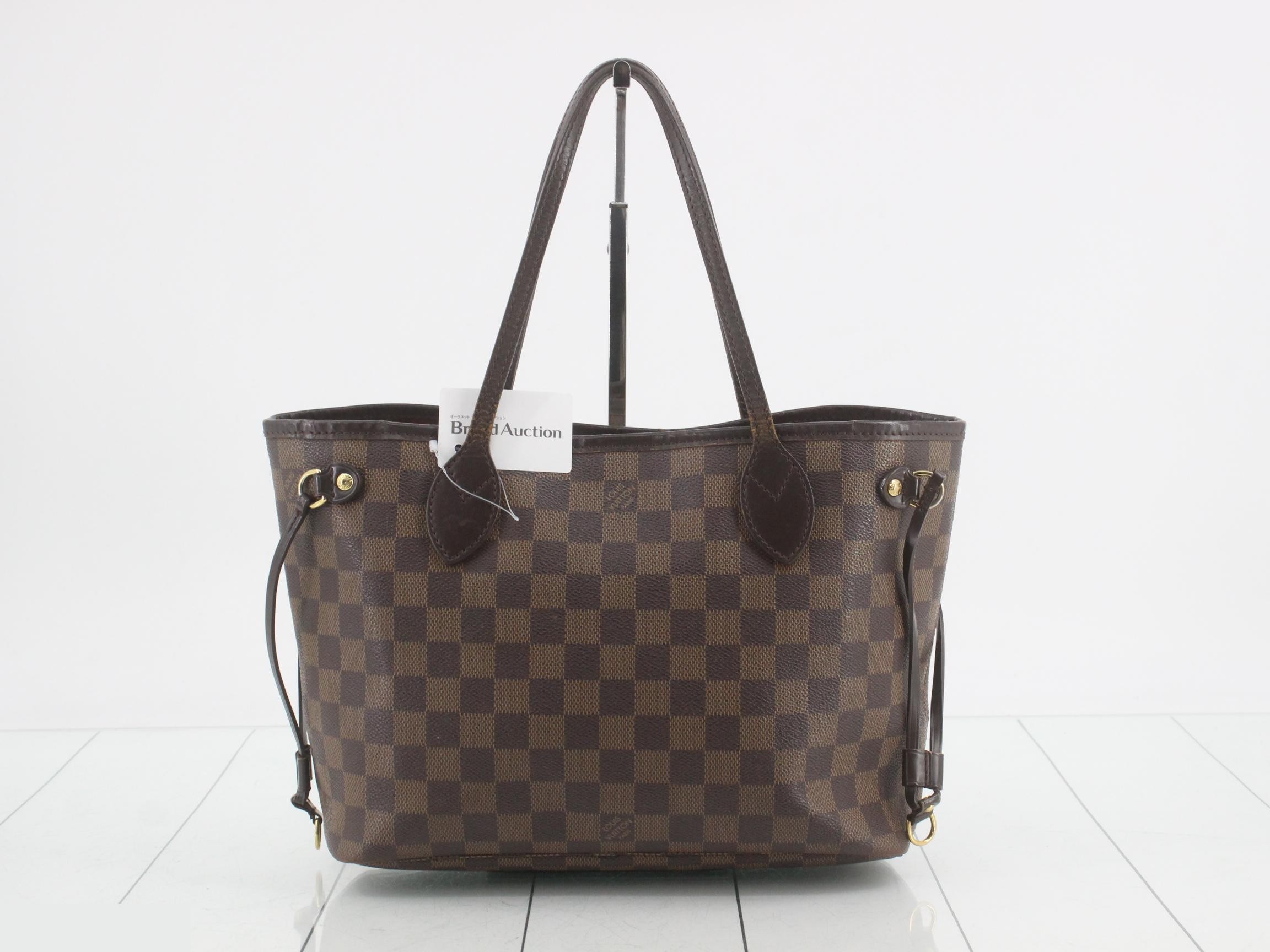 Neverfull PM Damier Ebene Brown Tote Bag — view 2