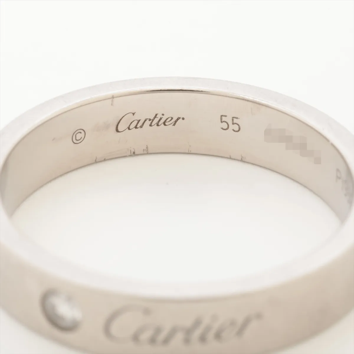 Wedding 1P Diamond Ring Pt950 7.1g 55 ANN944 CRB4098255 — view 3