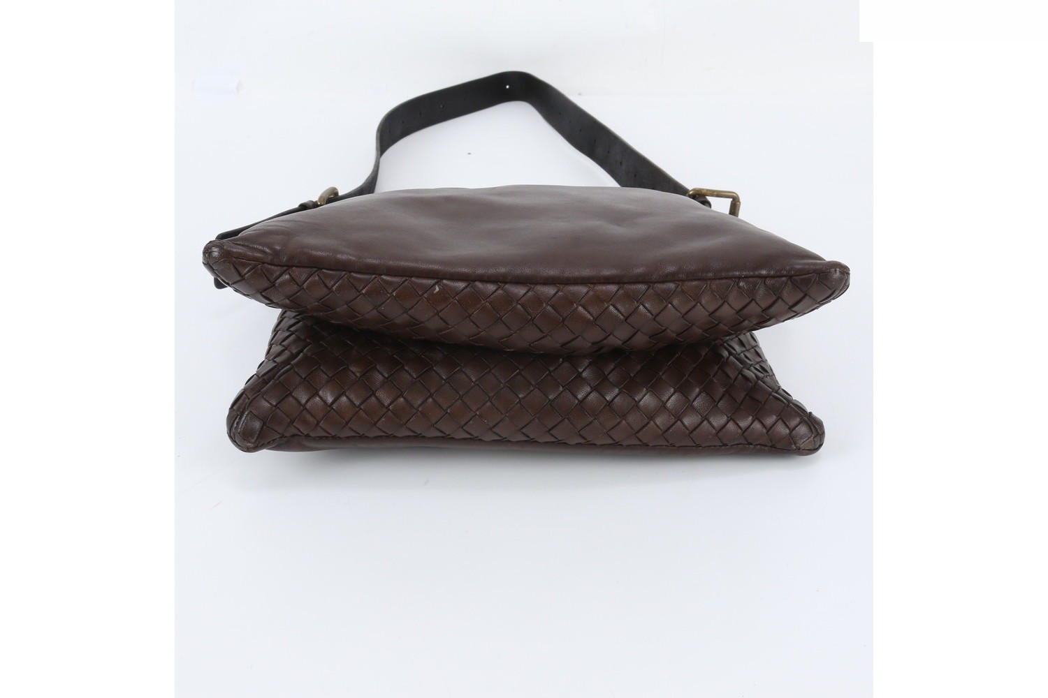 Intrecciato woven leather shoulder bag — view 5