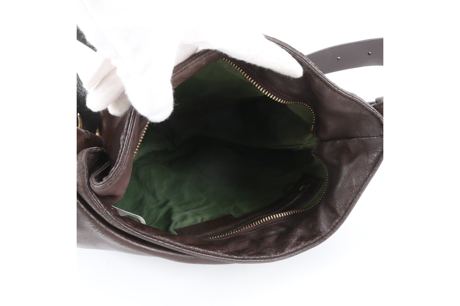 Intrecciato woven leather shoulder bag — view 7
