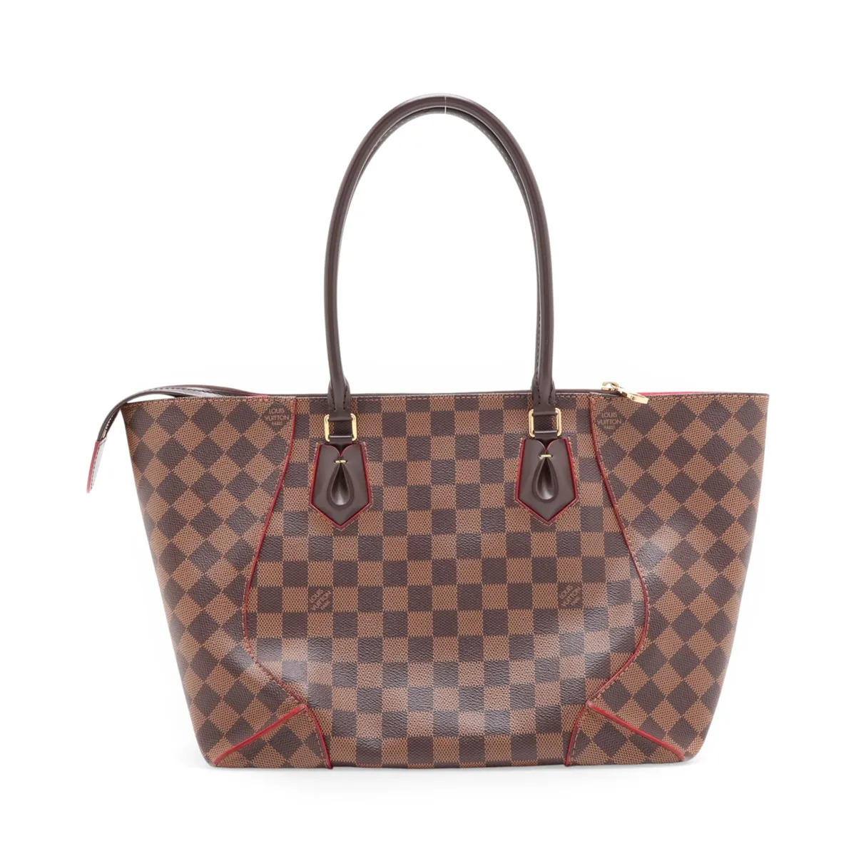 Damier Caissa Tote MM N41548 FL5115 Brown — view 2
