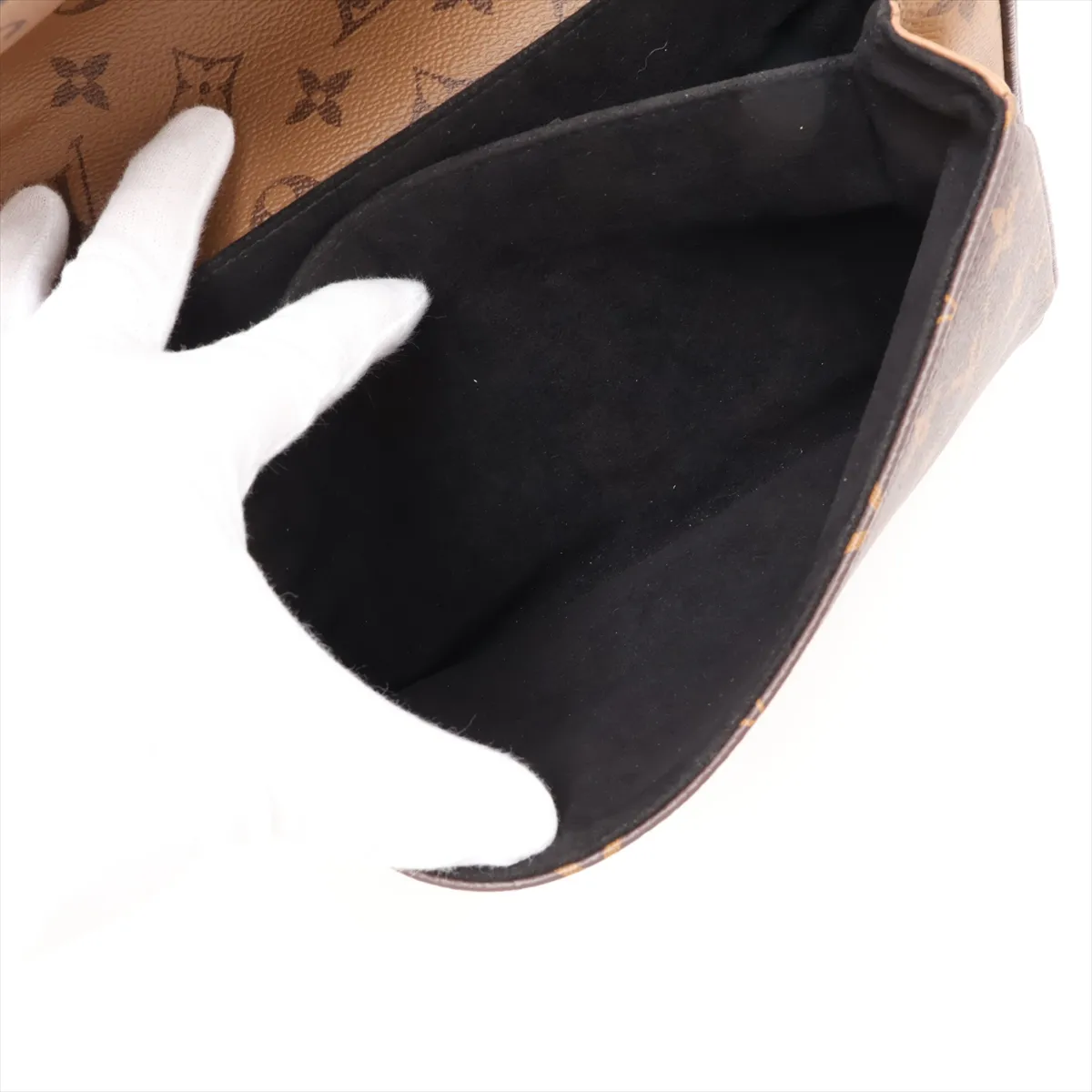 Monogram Reverse Pochette Métis MM M44876 Brown (RFID detected) — view 9