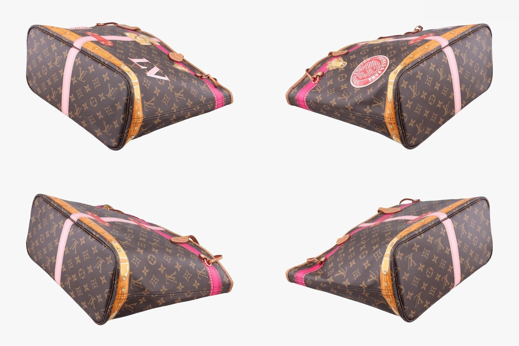 Neverfull MM 2018 Summer Trunk Monogram Canvas Monogram/Black — view 4