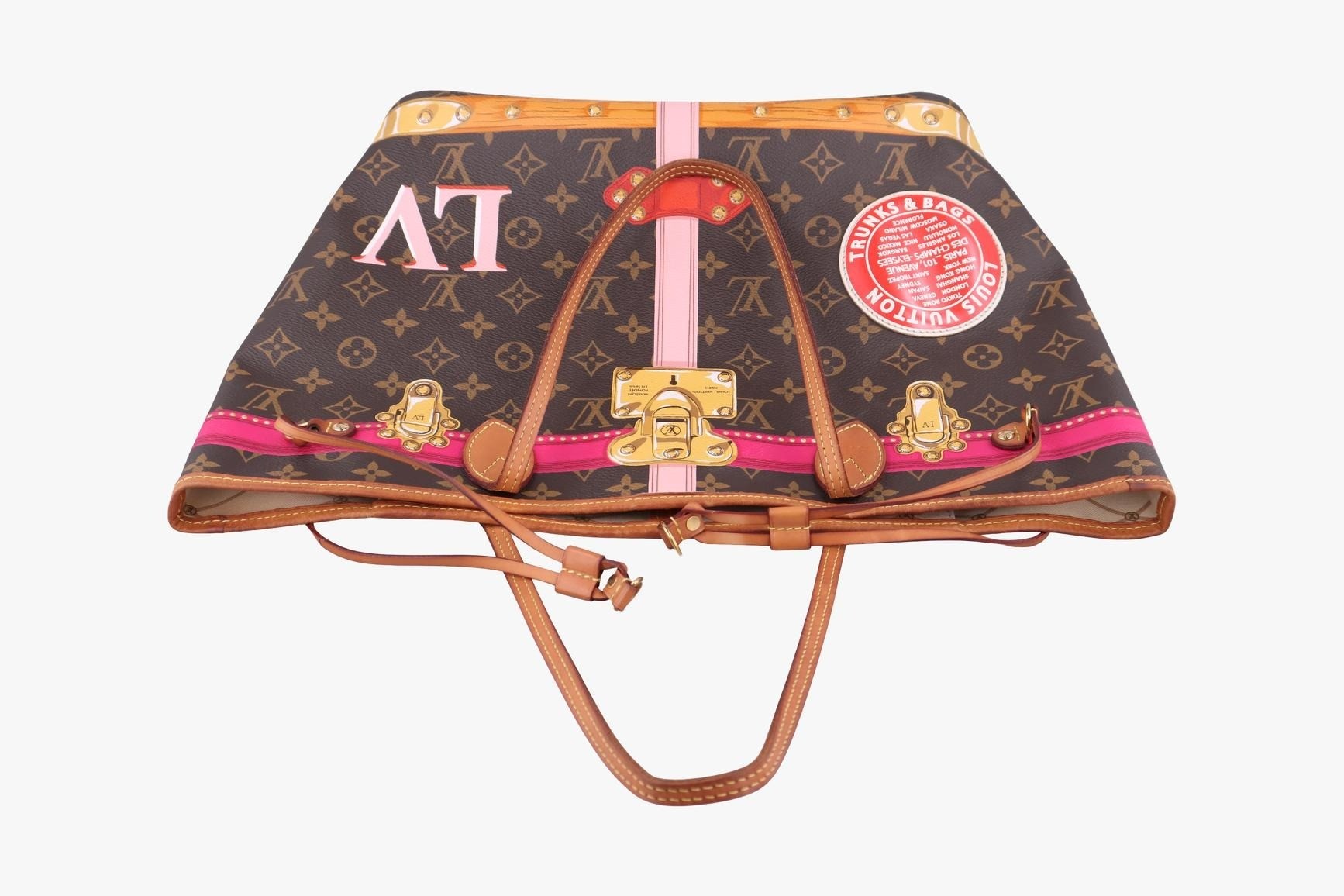 Neverfull MM 2018 Summer Trunk Monogram Canvas Monogram/Black — view 5