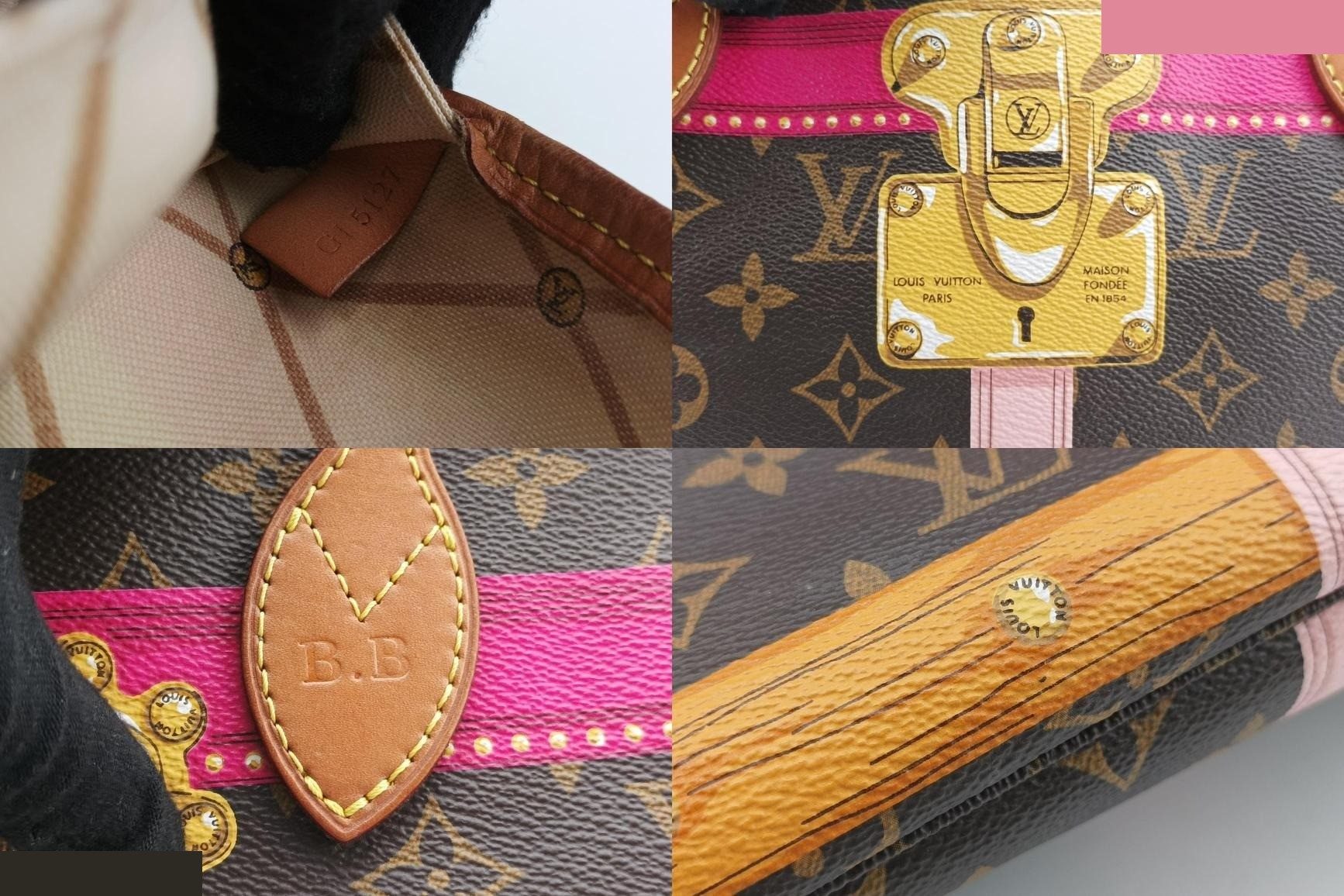 Neverfull MM 2018 Summer Trunk Monogram Canvas Monogram/Black — view 8