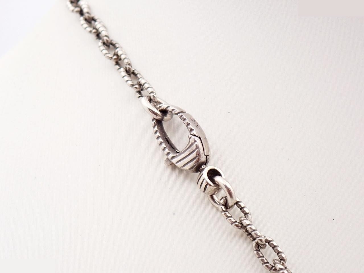 Interlocking G Necklace, Sterling Silver 925 / 18.1g — view 2