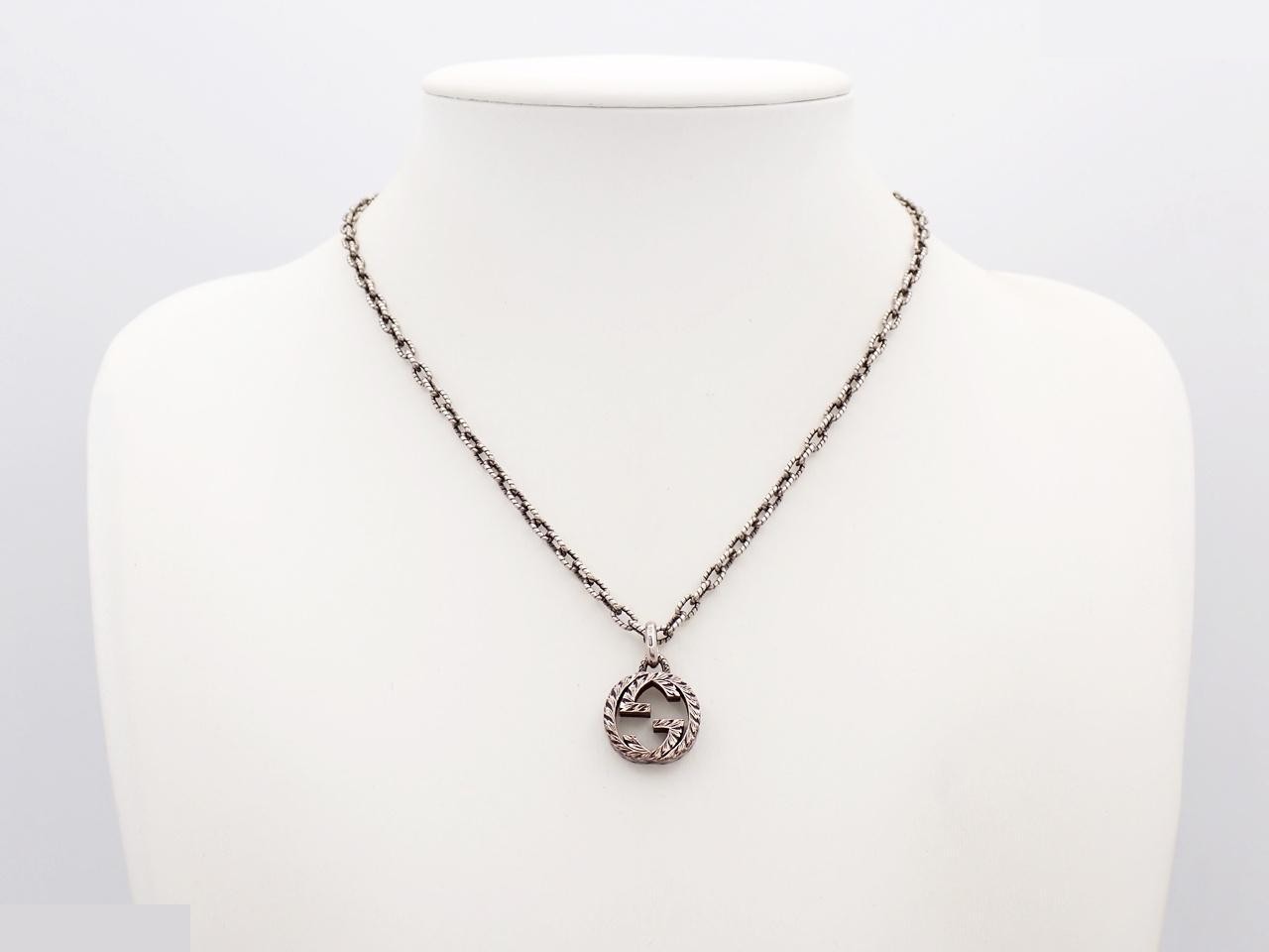 Interlocking G Necklace, Sterling Silver 925 / 18.1g — view 3
