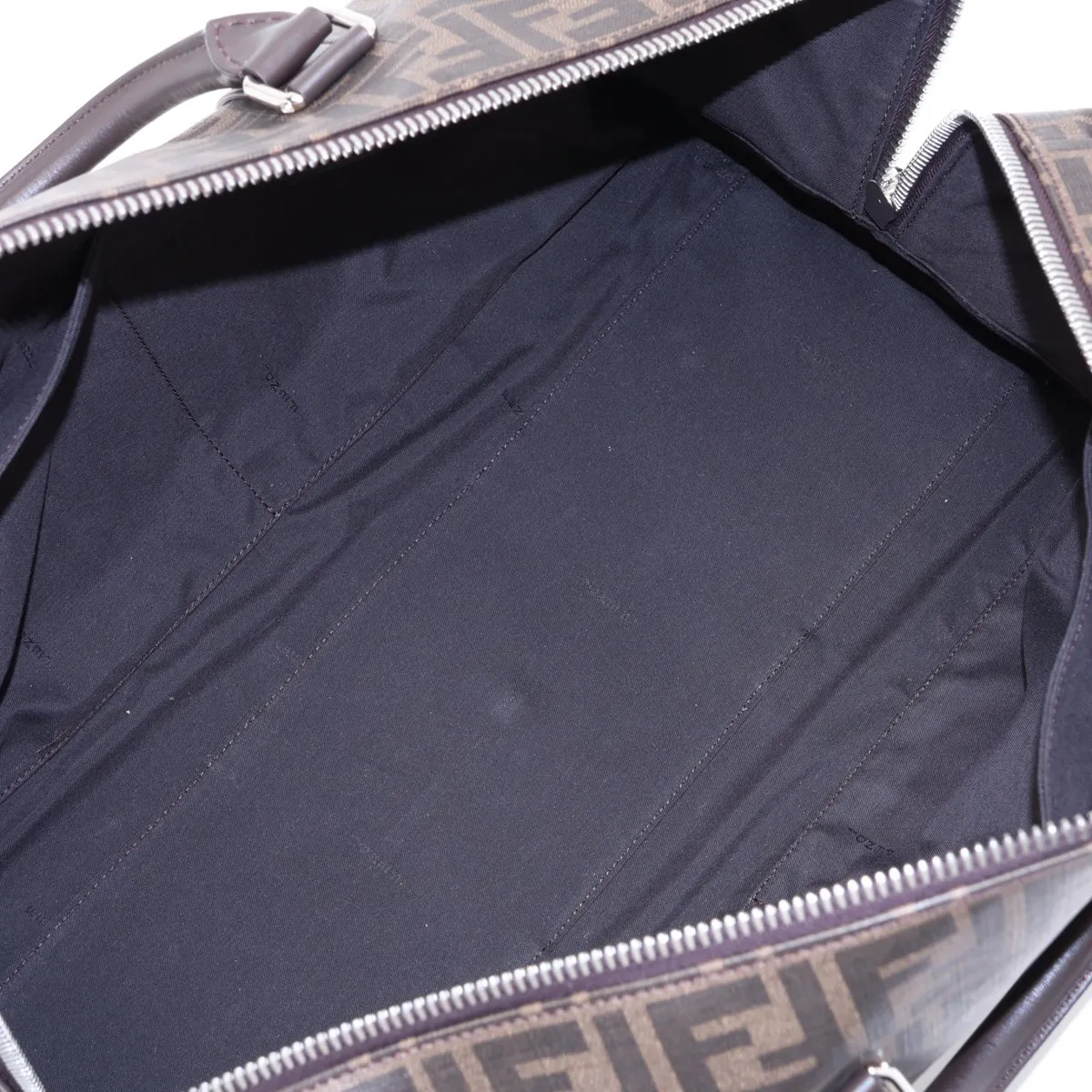 Zucca 7VV161 PVC x Leather 2-Way Boston Bag, Brown — view 8