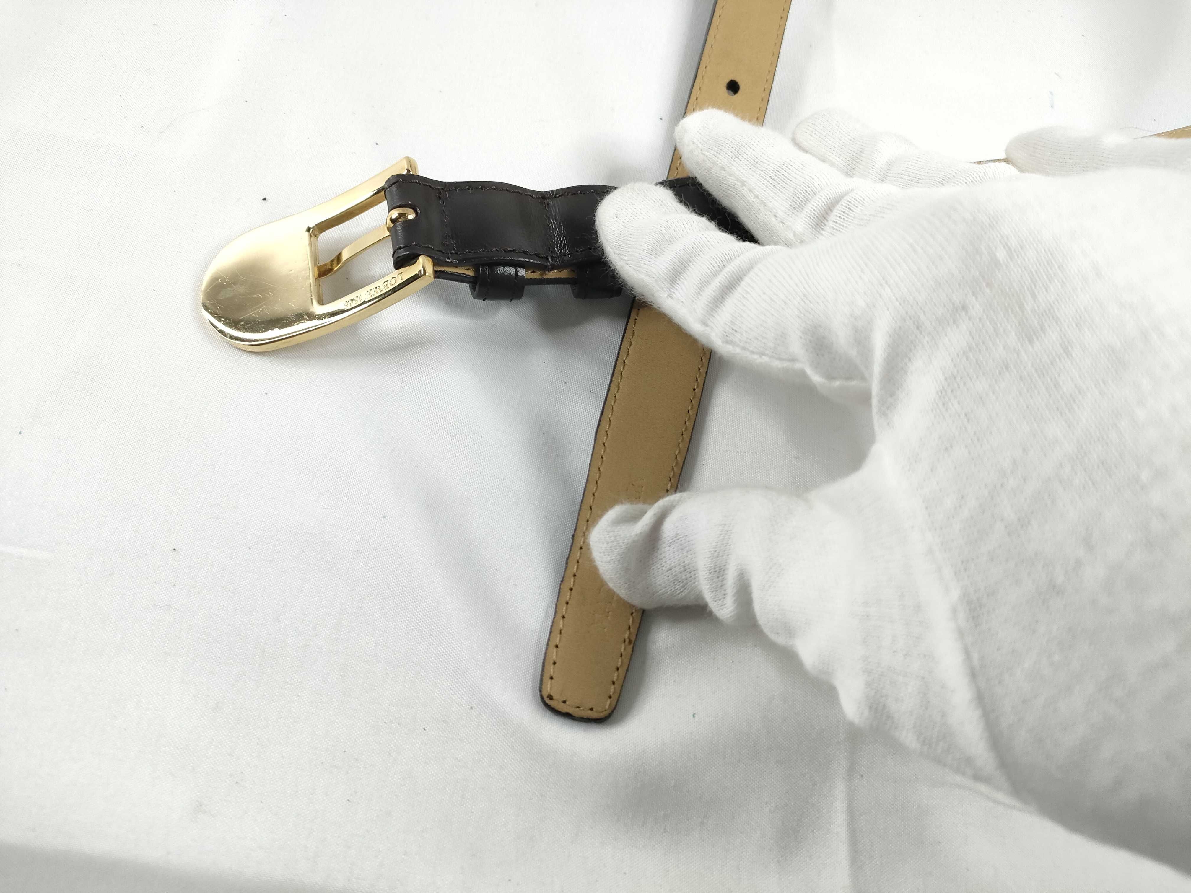 belt, leather, Anagram design, brown belt — view 4