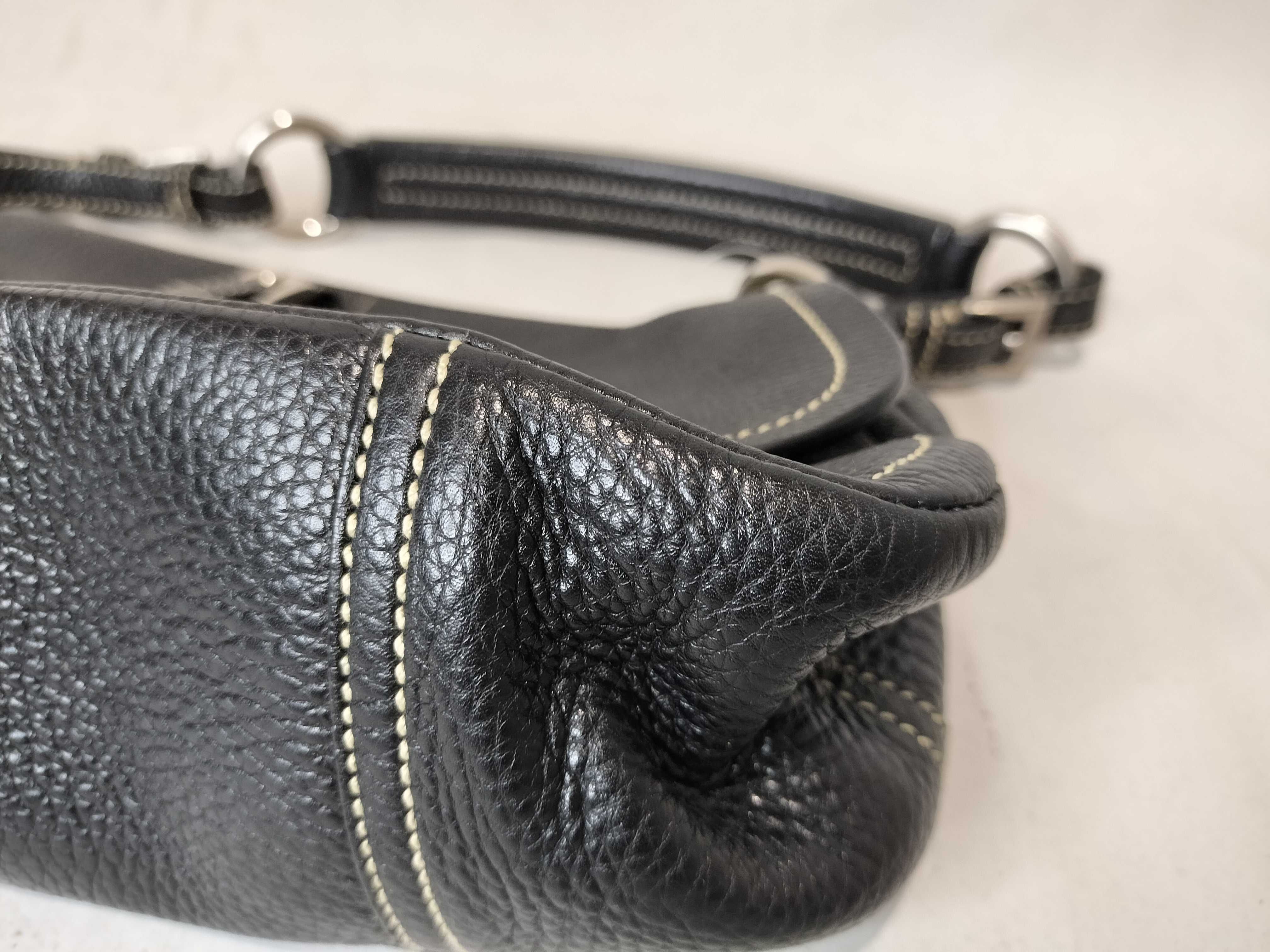 Calfskin One-Shoulder Handbag — view 7
