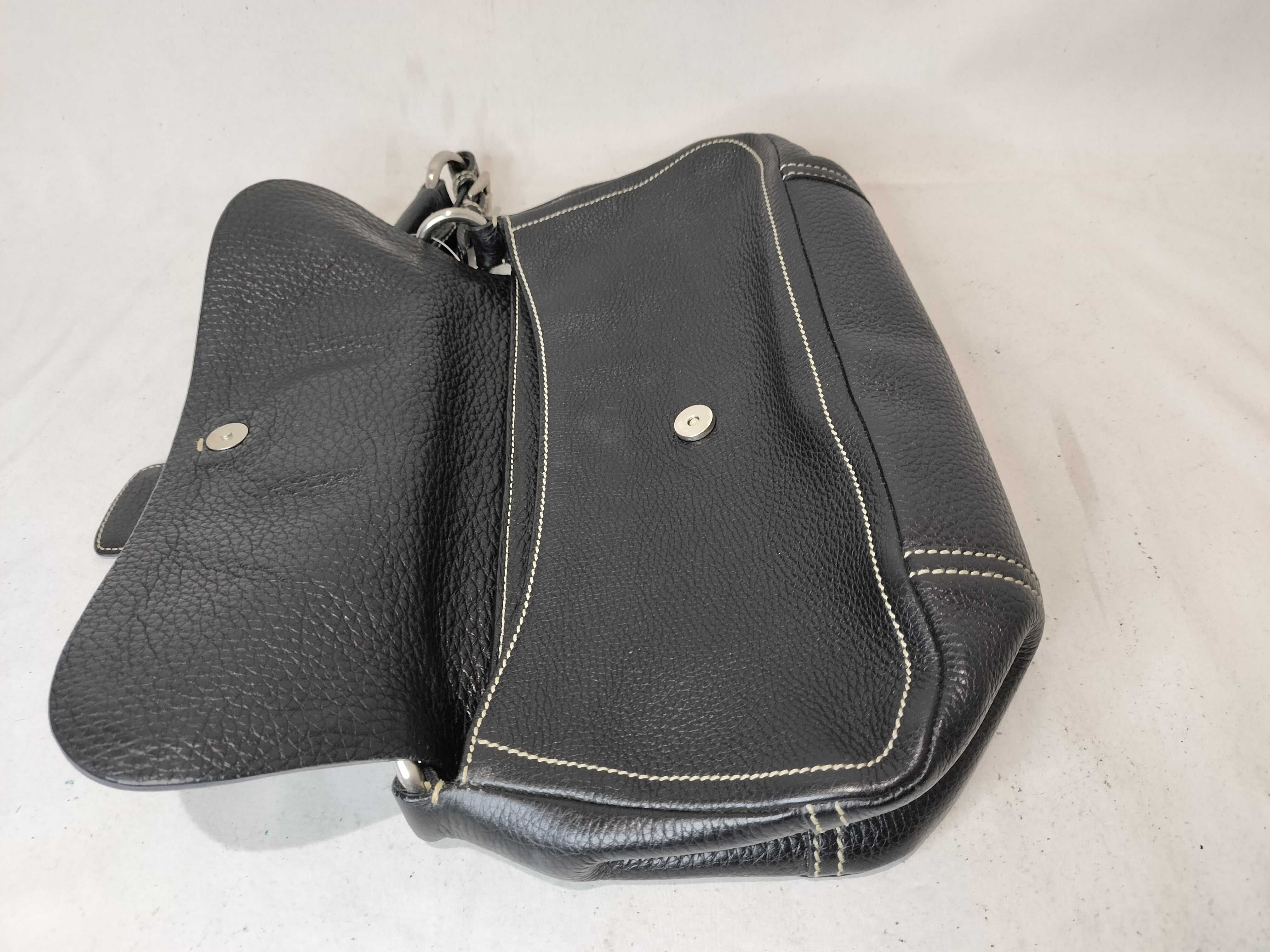 Calfskin One-Shoulder Handbag — view 9
