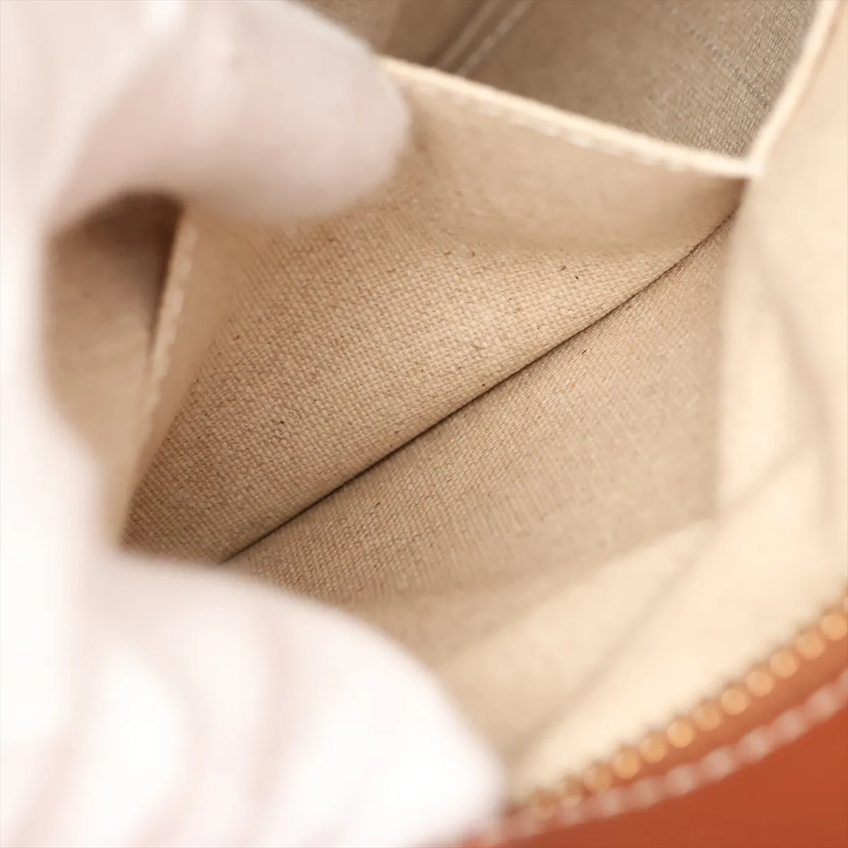 Vertical Cabas Canvas x Leather 2-Way Handbag Brown — view 10