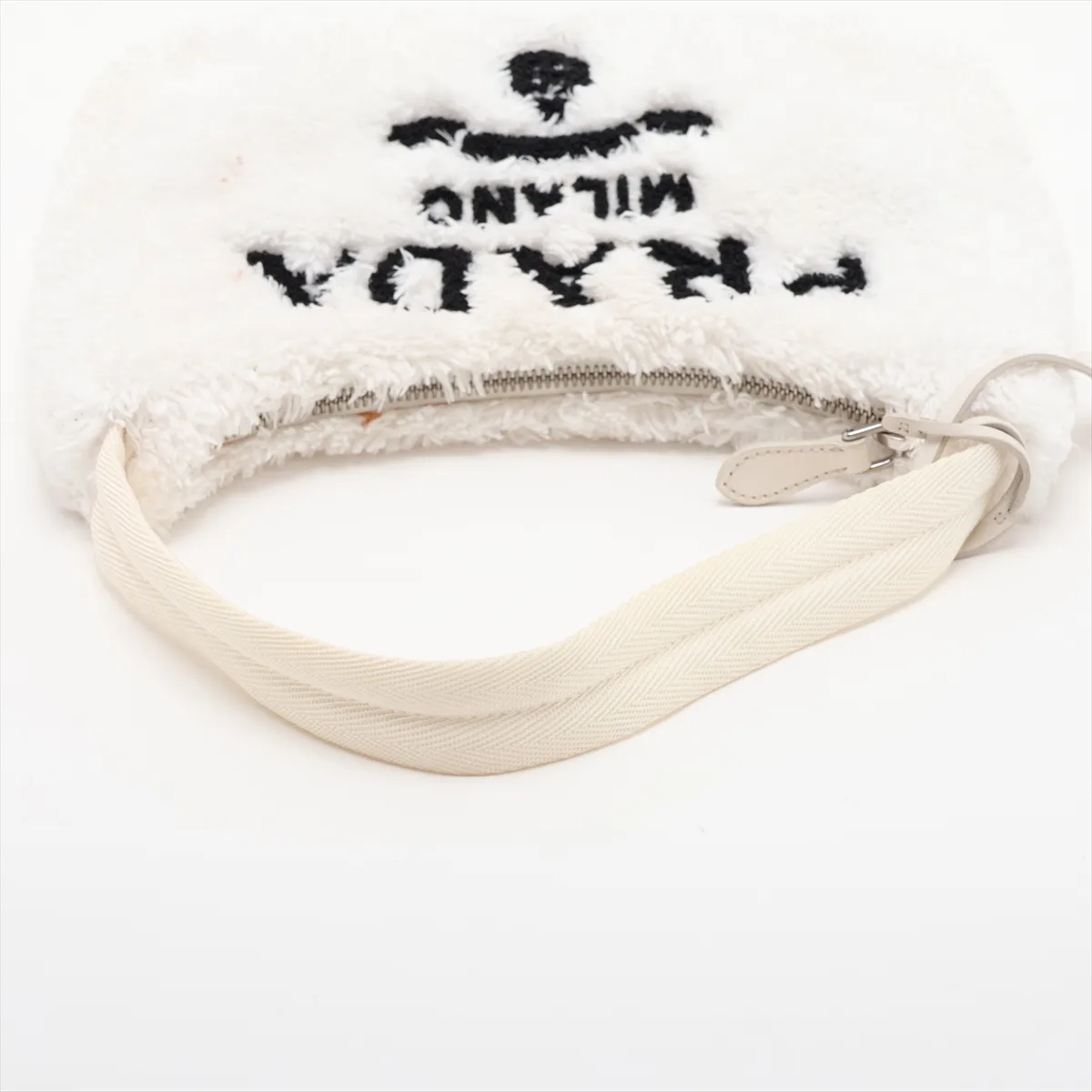 Re-Edition Pile Shoulder Bag White 1NE515 — view 5