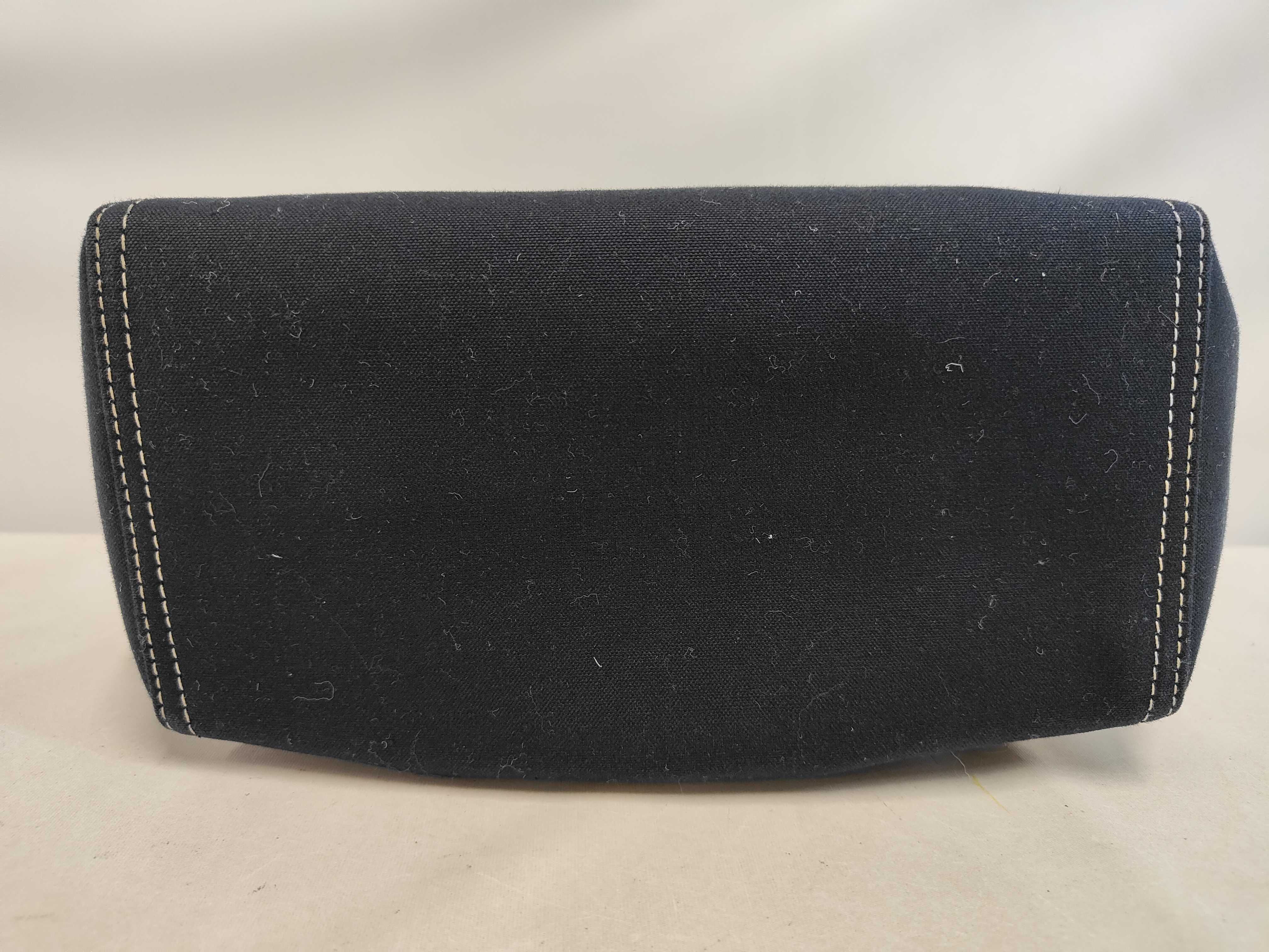 Mamma Navy Canvas Denim Silver Hardware Handbag — view 4