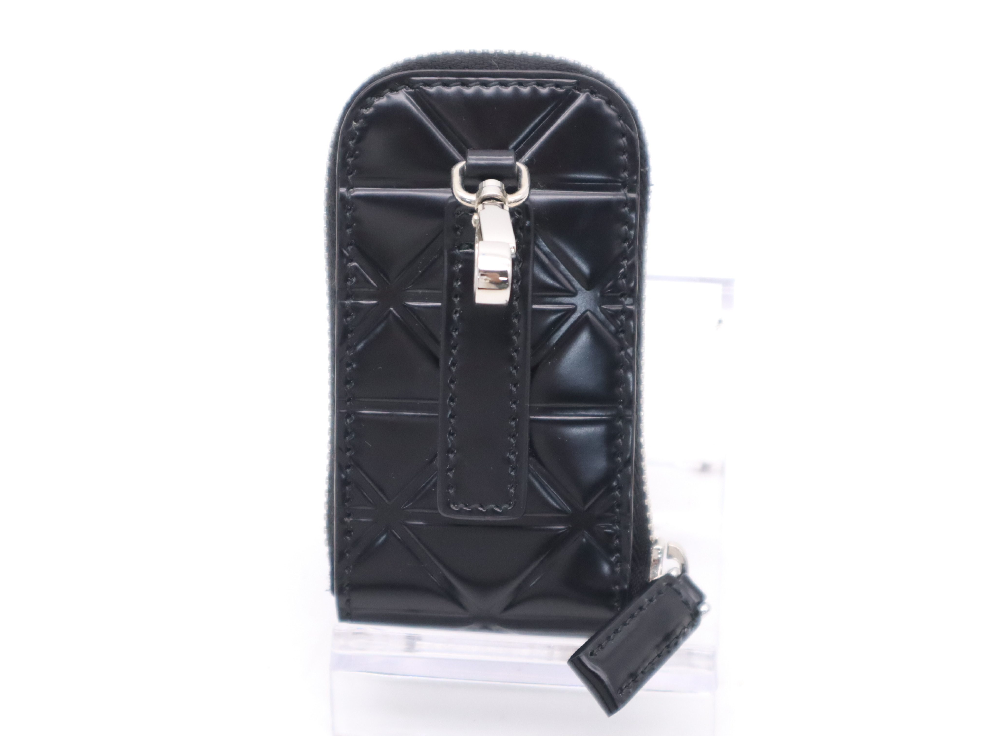 Leather Shoulder Bag, Black, with Shoulder Strap and Pouch. — view 12