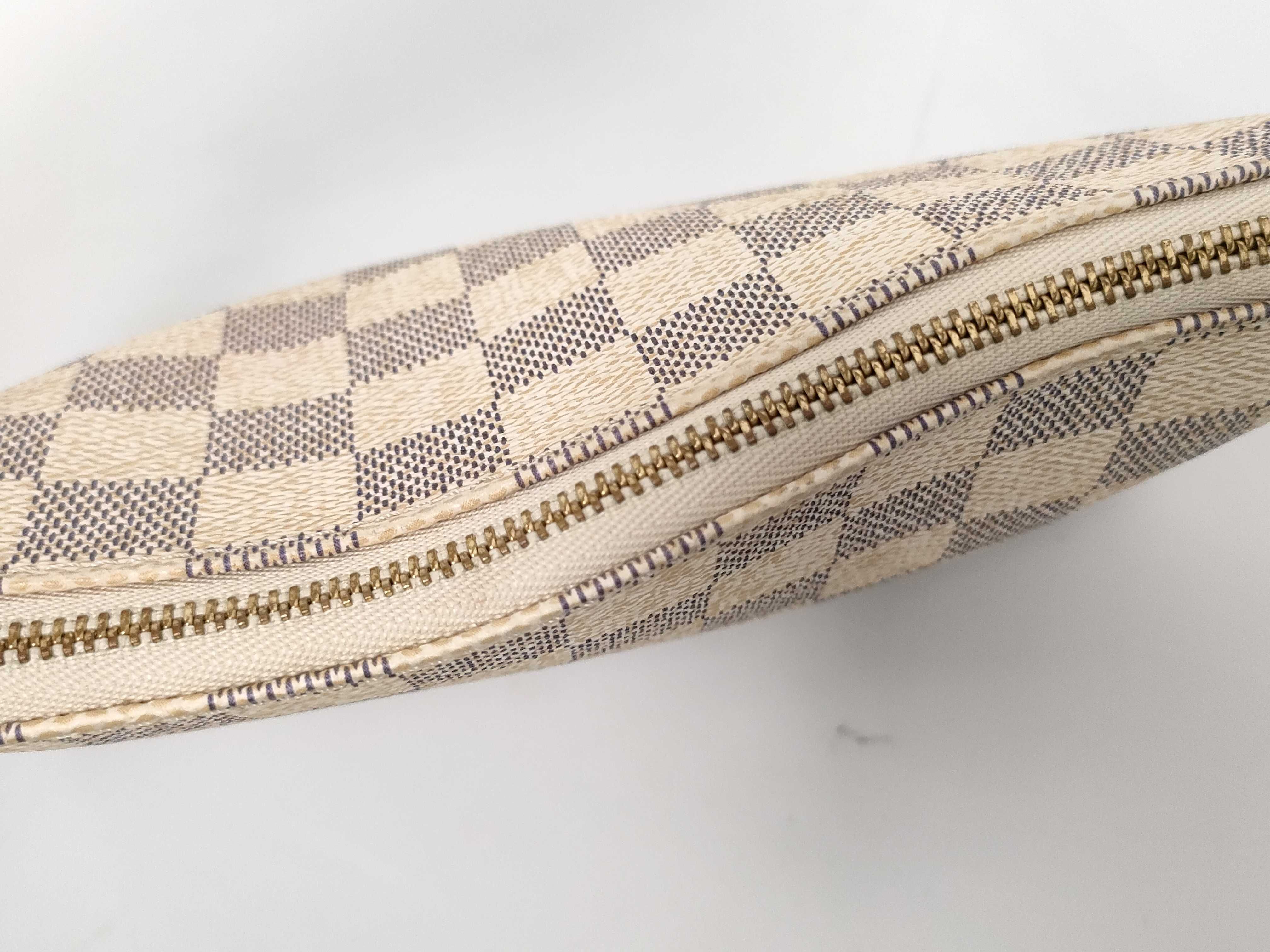 Damier Azur Louis Vuitton Accessories Azur White Pouch — view 6