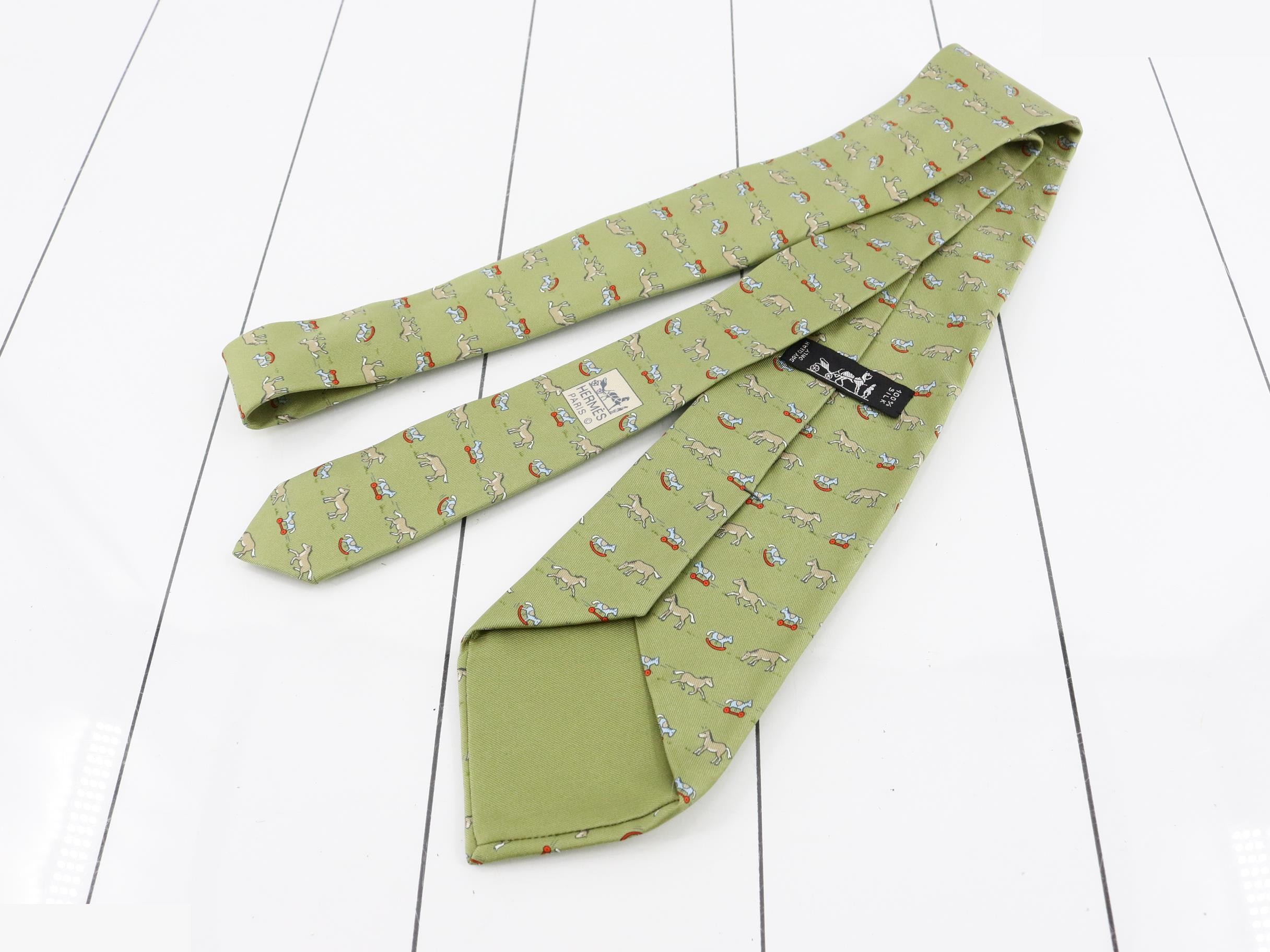 necktie, rocking horse — view 2