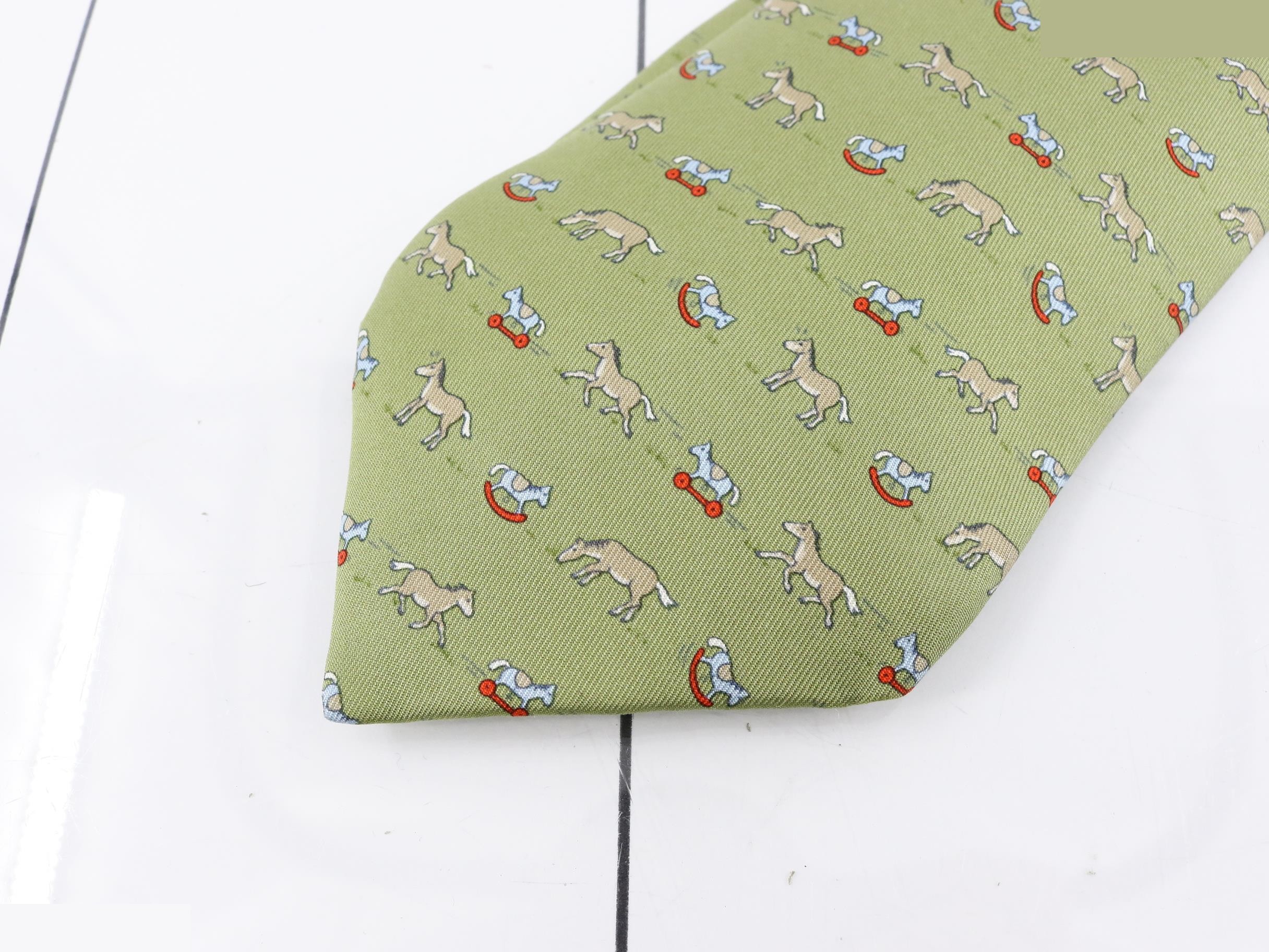 necktie, rocking horse — view 3