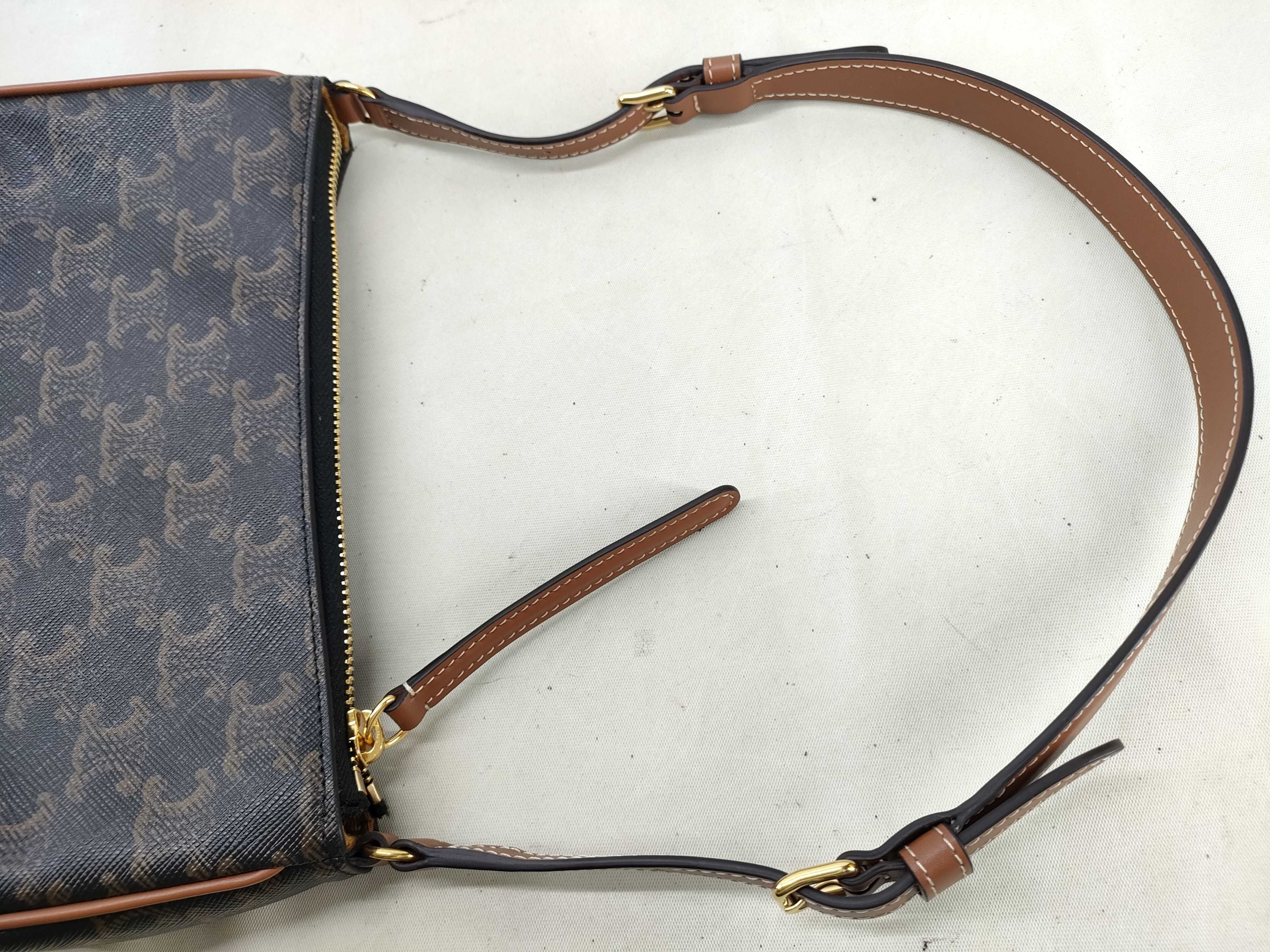 Triomphe Canvas Shoulder Bag — view 5