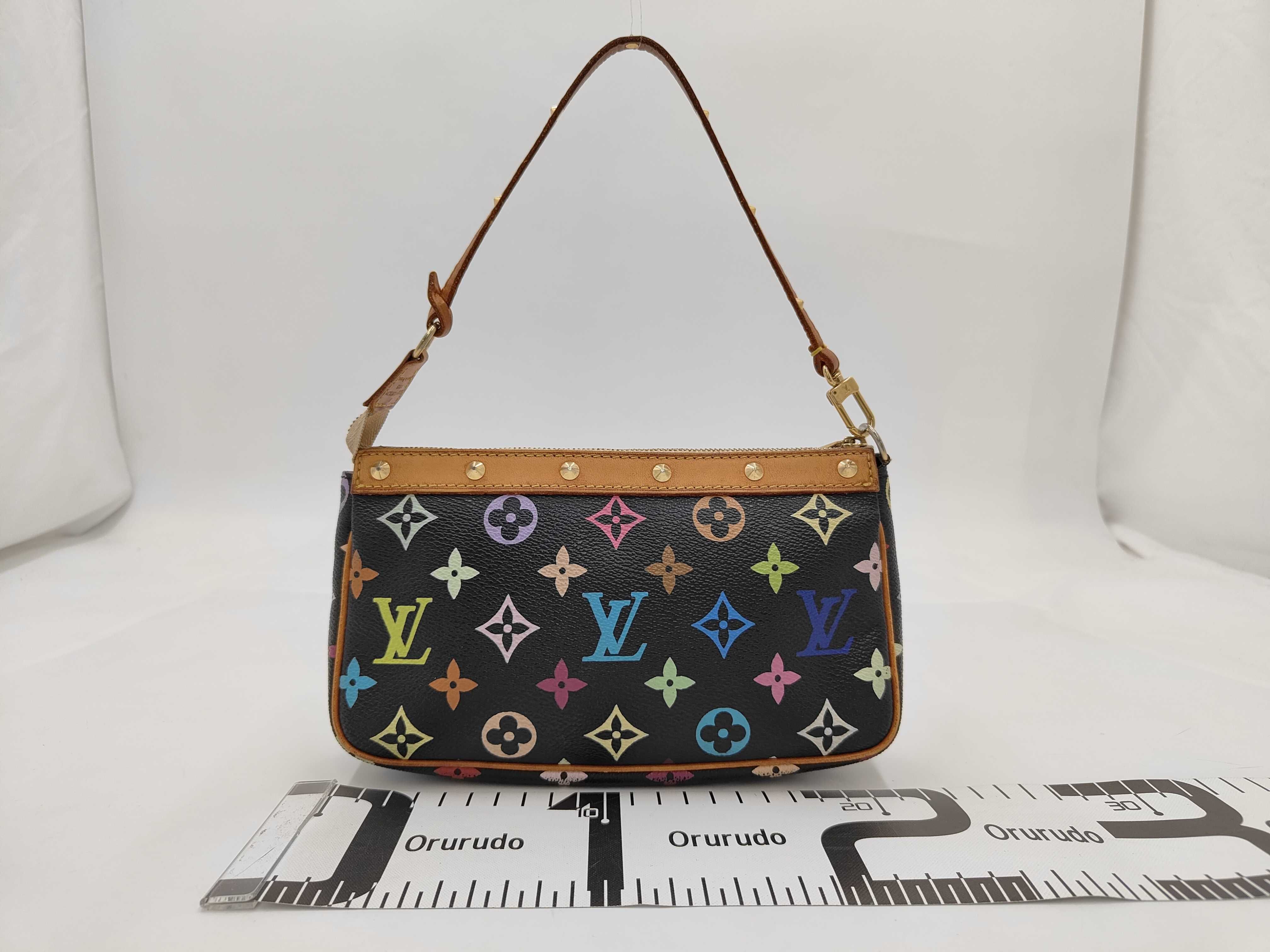 Multicolor Pochette Accessoires Black Pouch — view 2