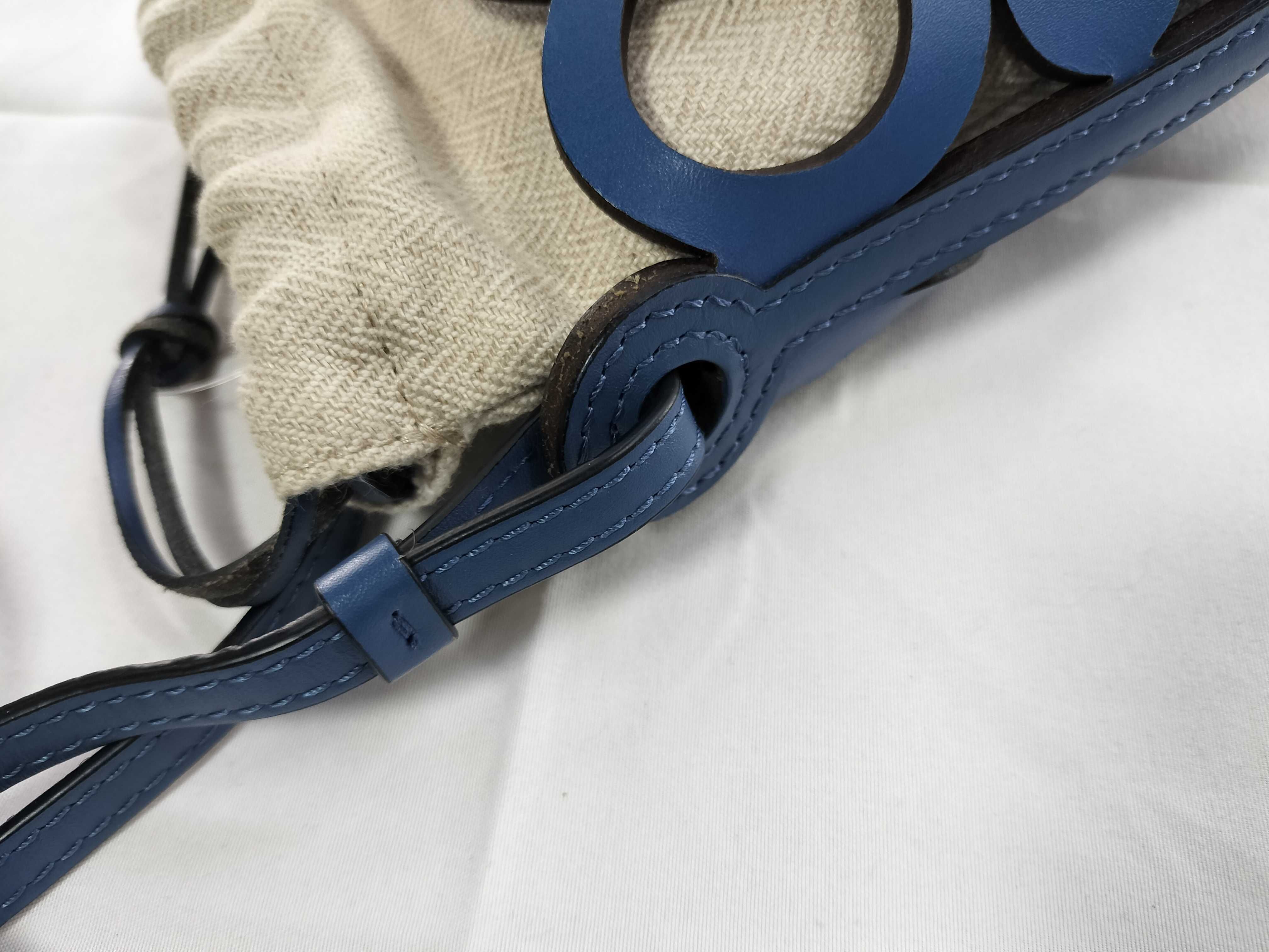 Anagram Cut-Out Pocket in Classic Calfskin and Canvas Shoulder Bag — view 5