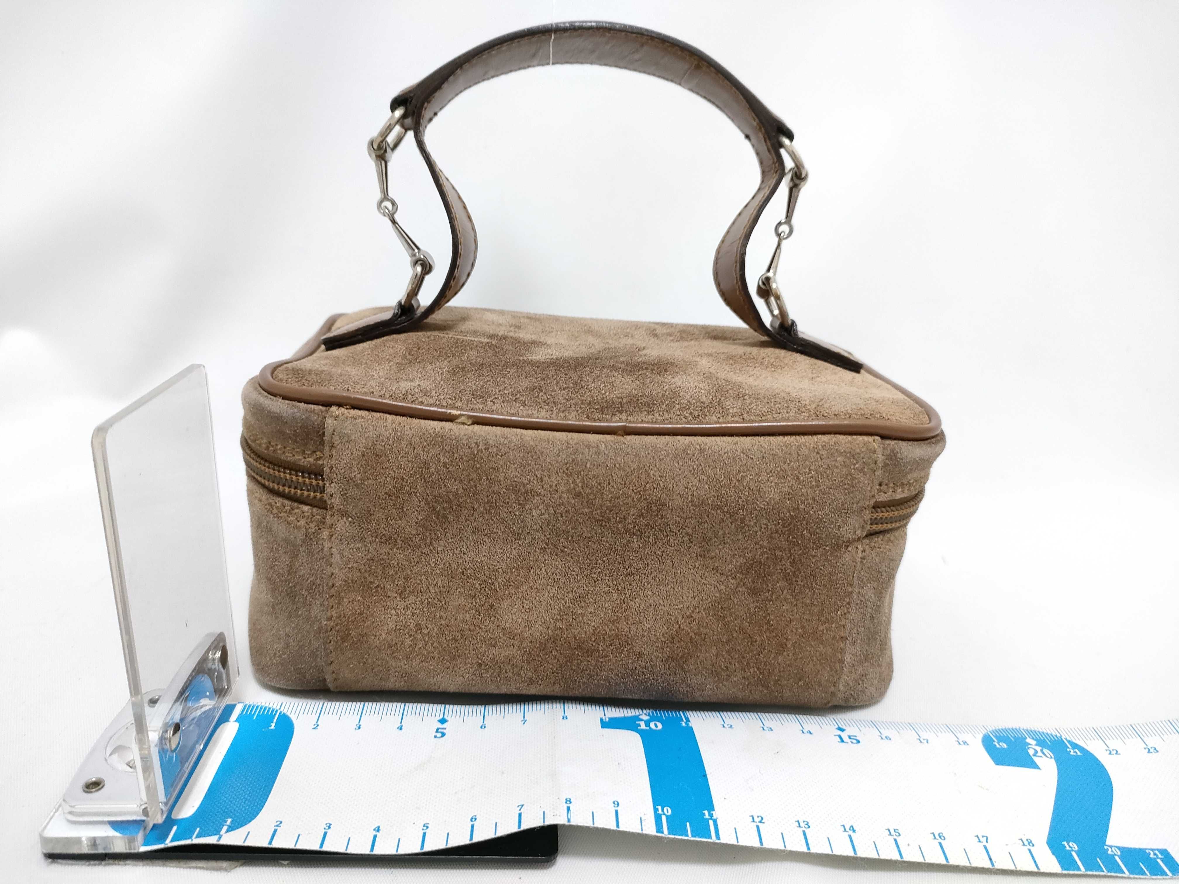 Horsebit Suede Vanity Bag — view 2