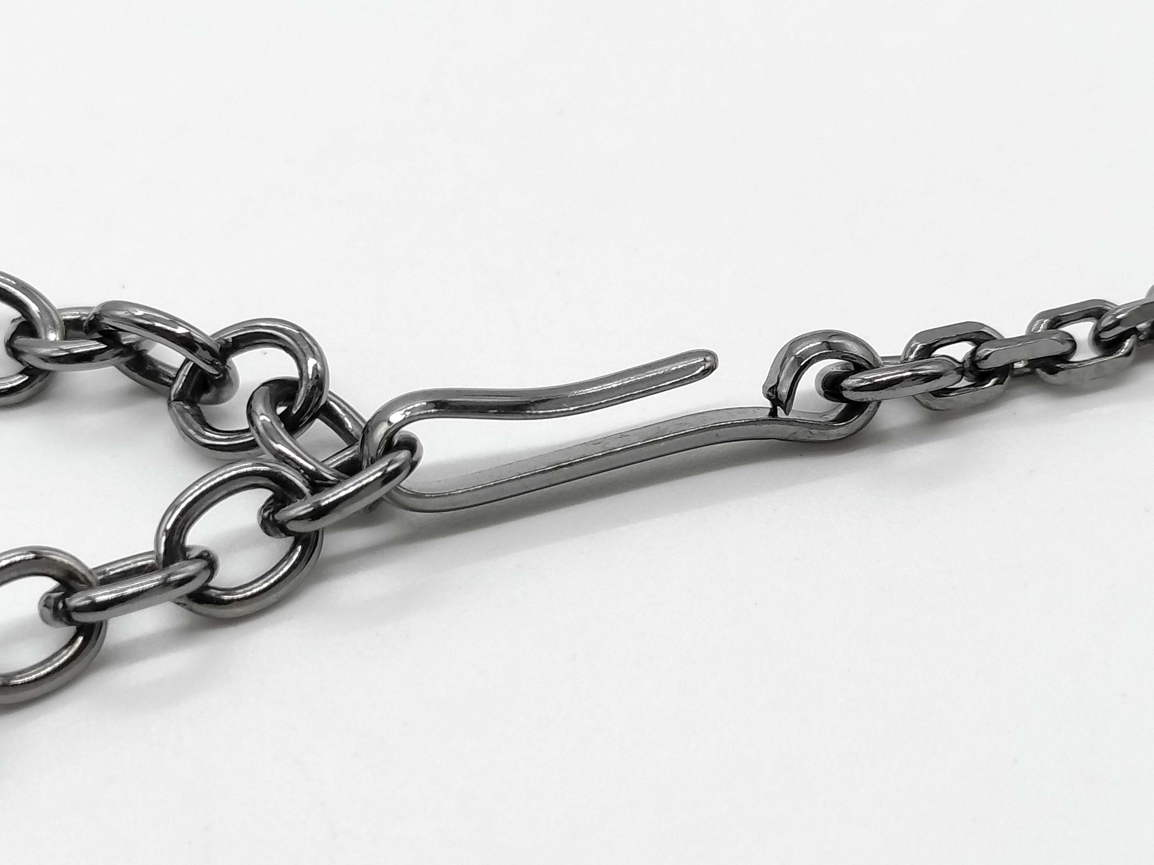 03P Skull Bone Coco Mark Plastic Chain Necklace — view 4