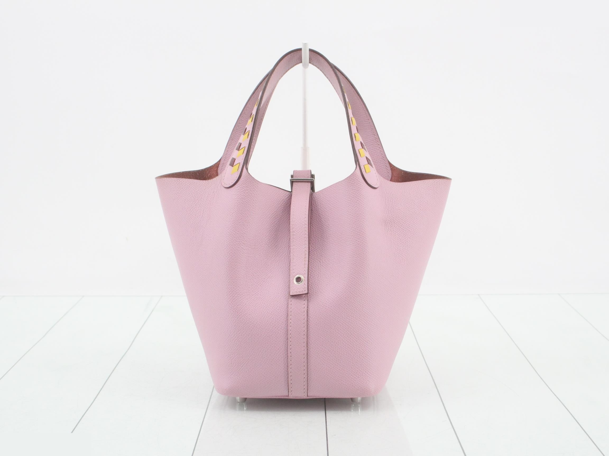 Picotin Lock PM Leather Handbag, D Stamp