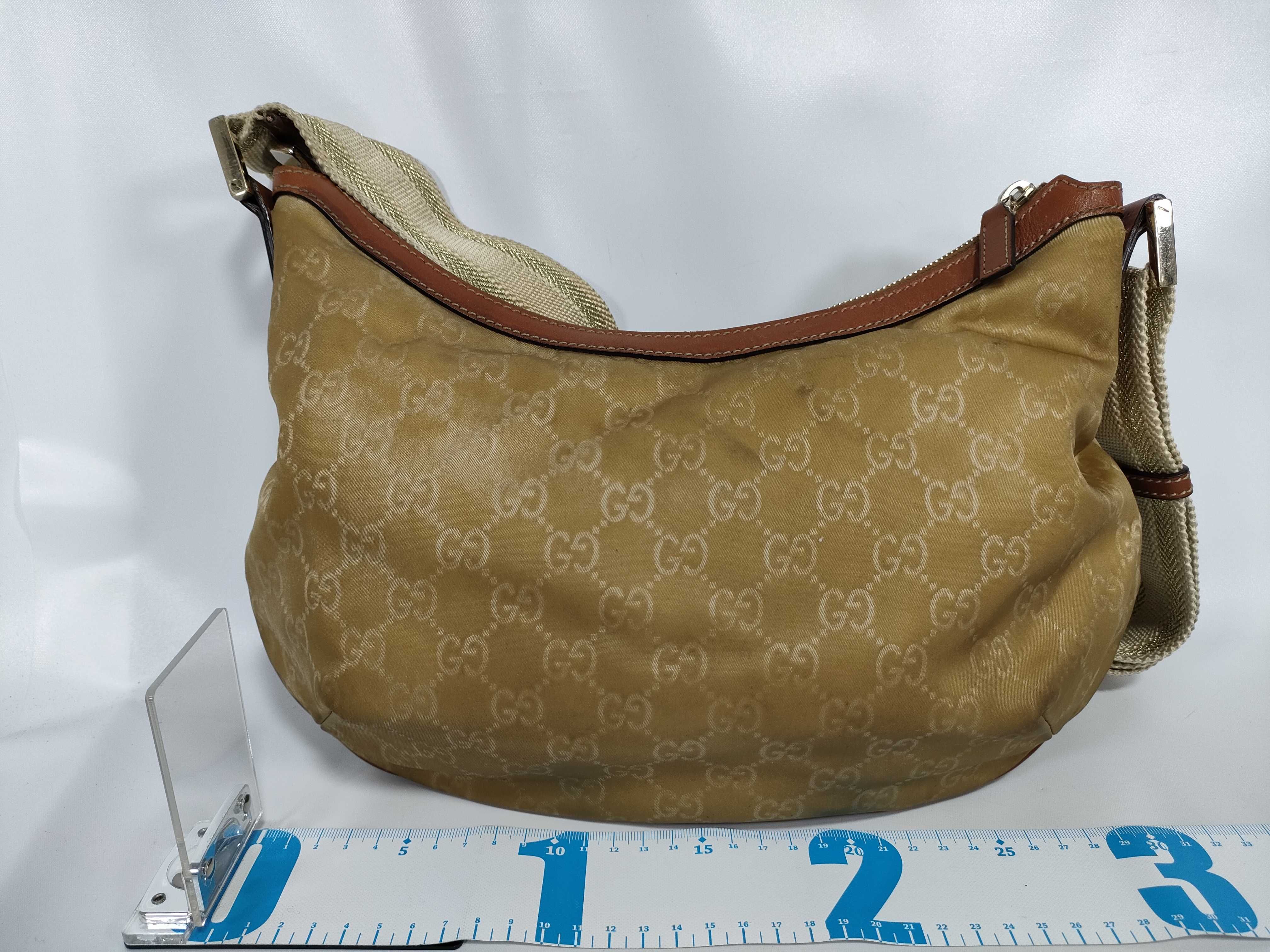 GG Monogram Jacquard Half-Moon Hobo Crossbody Bag Shoulder Bag — view 2