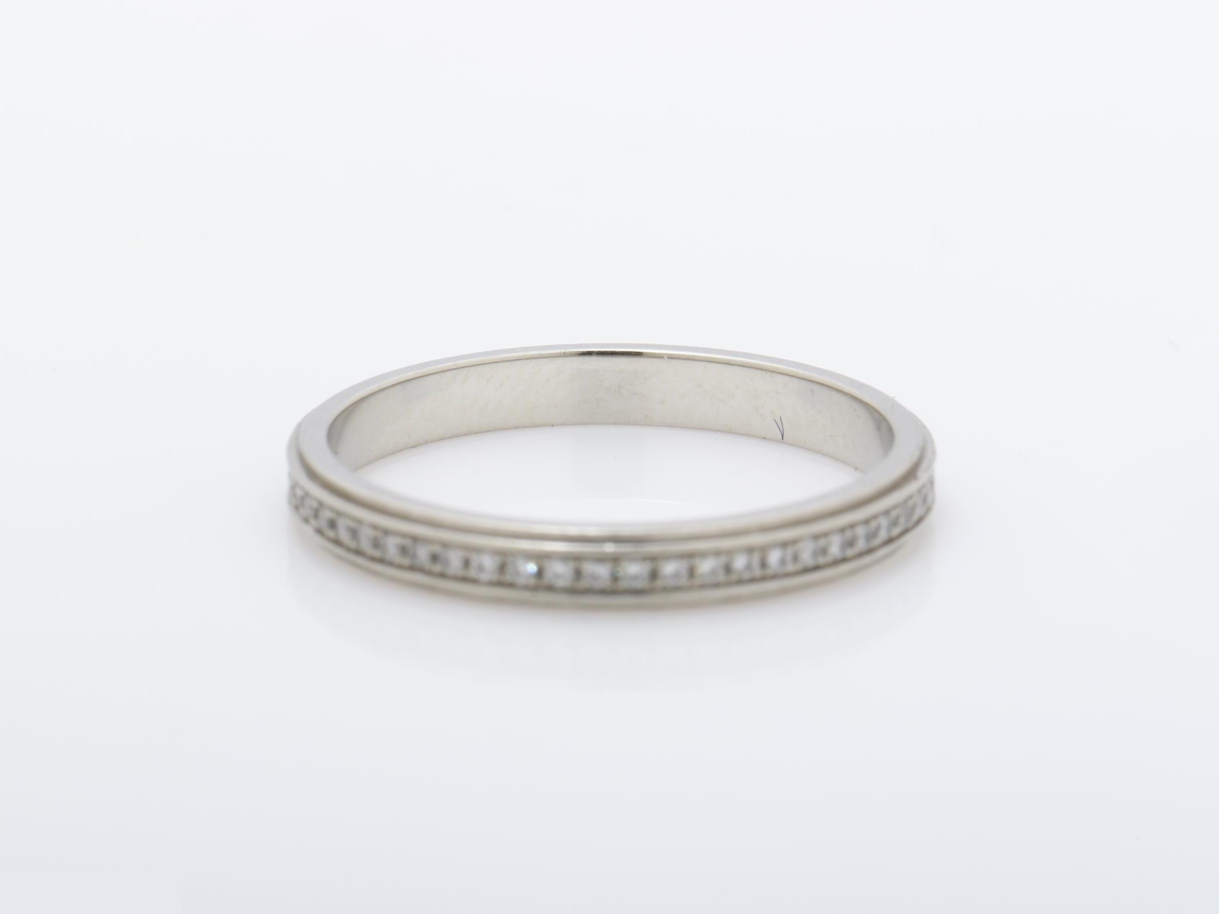 Damour Wedding Full Diamond Ring Pt950 2.1g — view 4