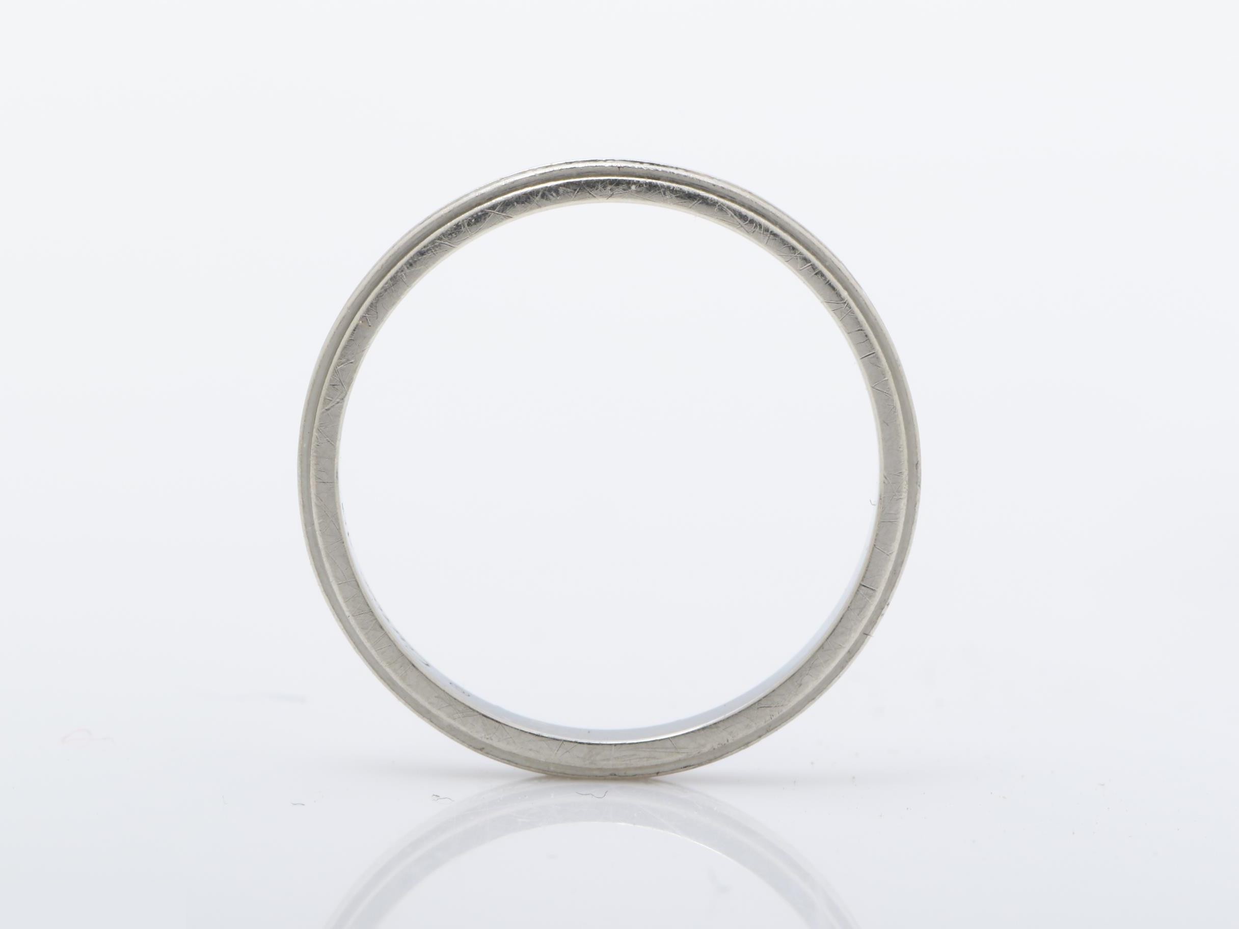 Damour Wedding Full Diamond Ring Pt950 2.1g — view 5