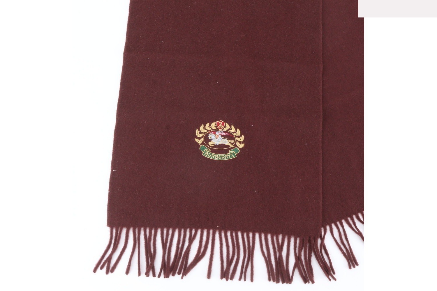 Cashmere emblem scarf — view 2