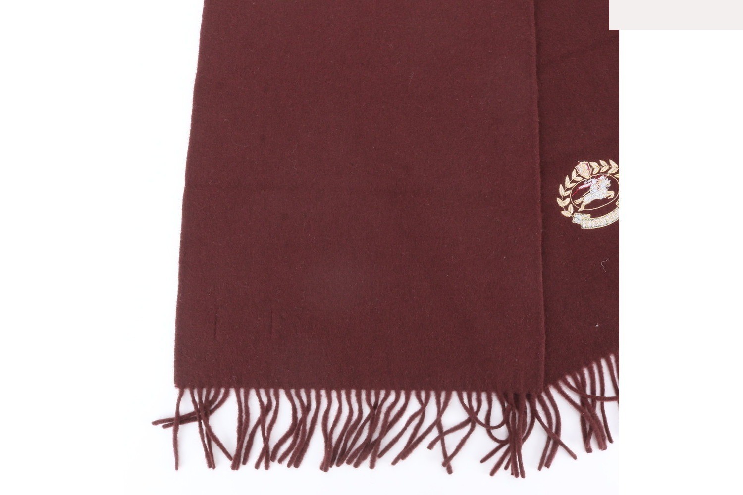 Cashmere emblem scarf — view 3