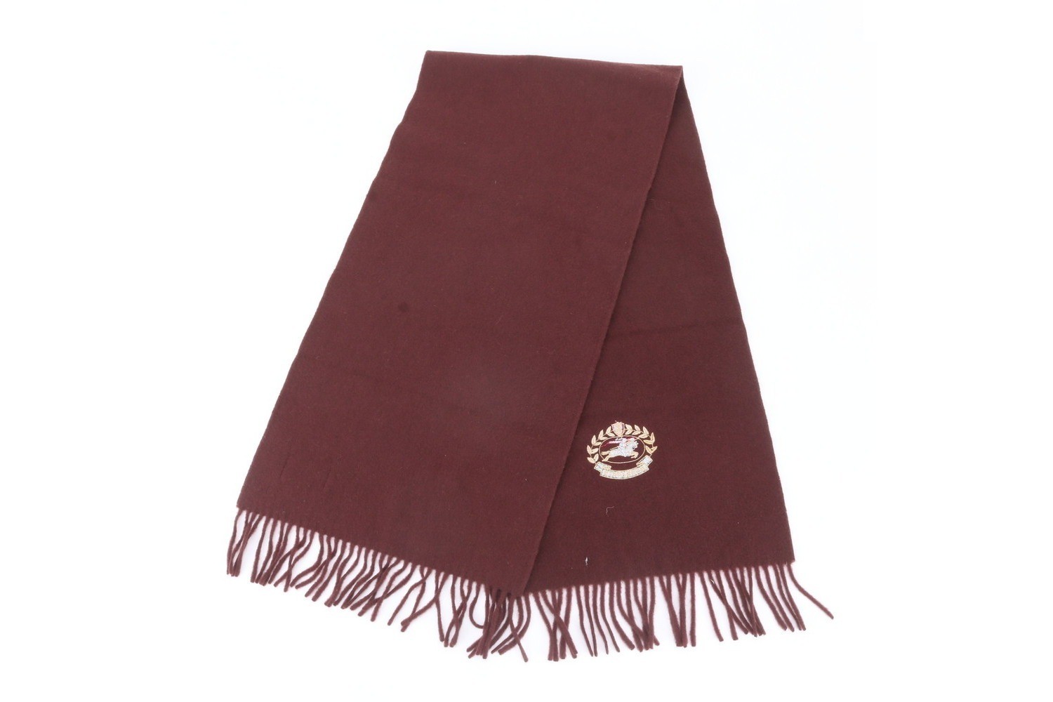 Cashmere emblem scarf — view 5