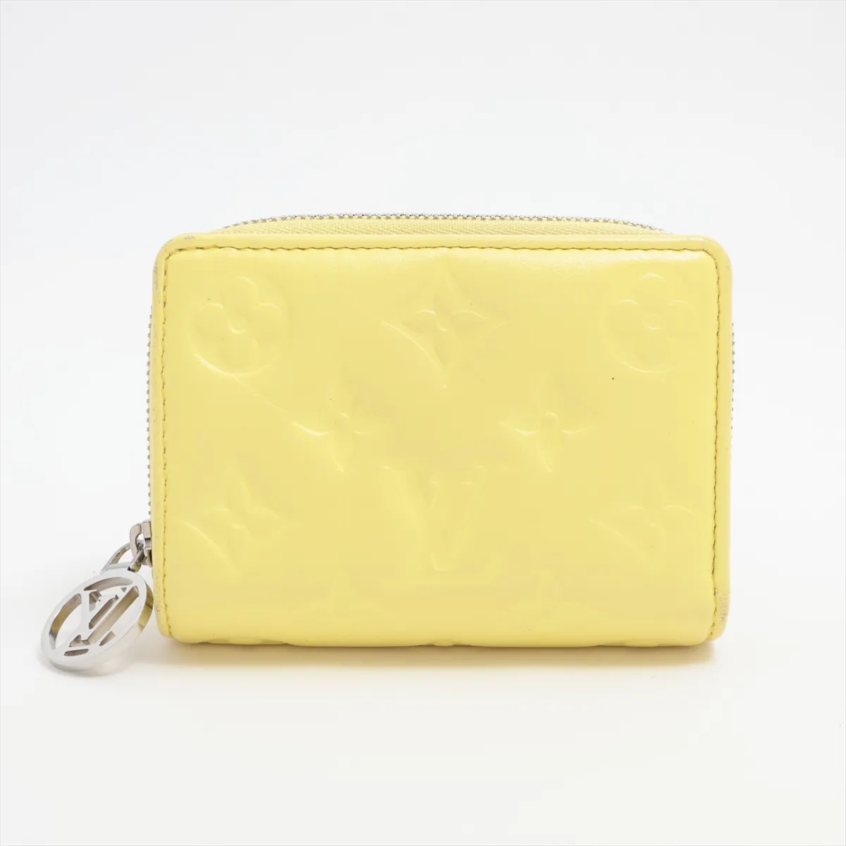 Monogram Embossed Portefeuille Lou M83210 Yellow Compact Wallet (RFID detected)
