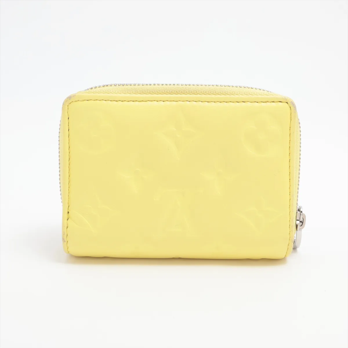 Monogram Embossed Portefeuille Lou M83210 Yellow Compact Wallet (RFID detected) — view 2