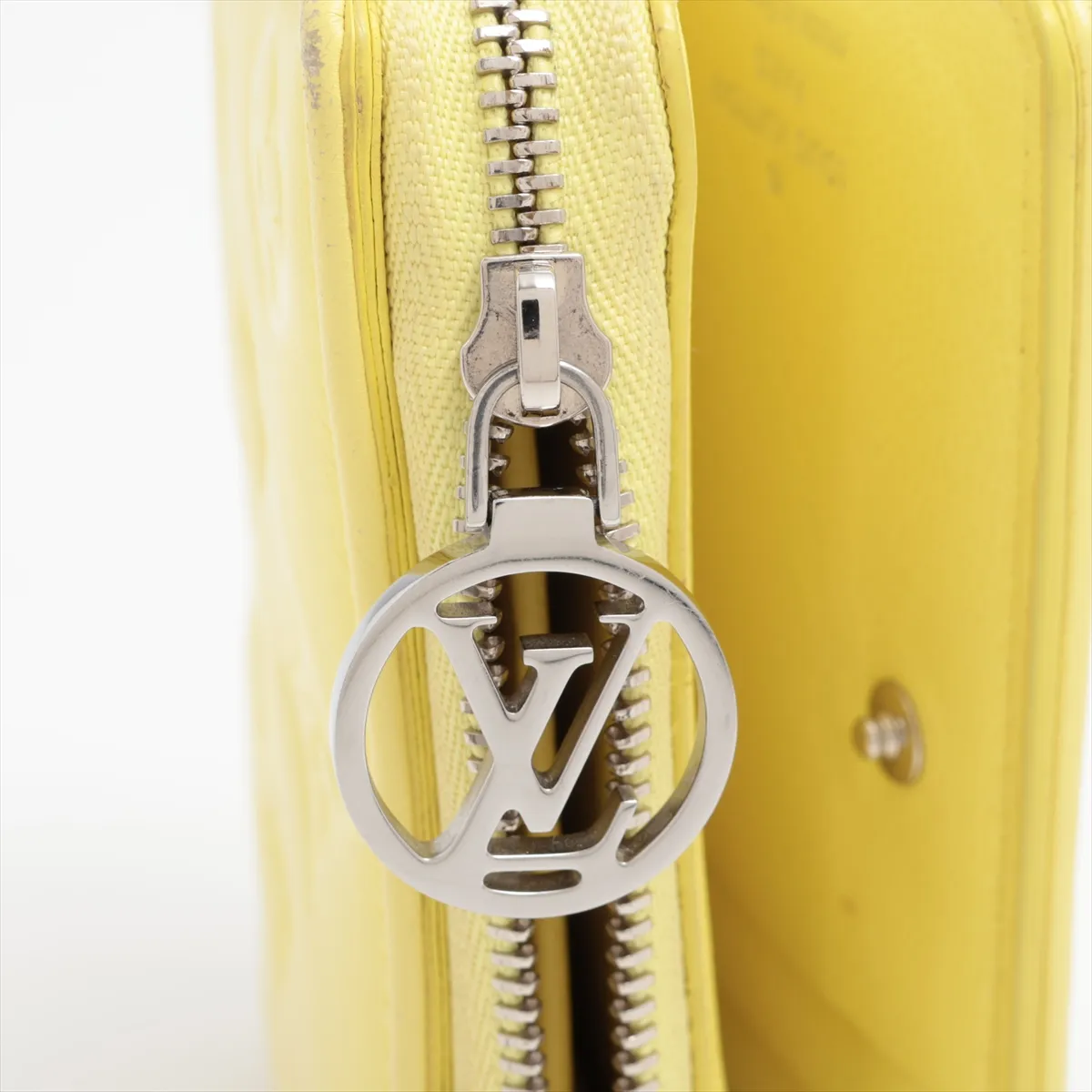 Monogram Embossed Portefeuille Lou M83210 Yellow Compact Wallet (RFID detected) — view 8